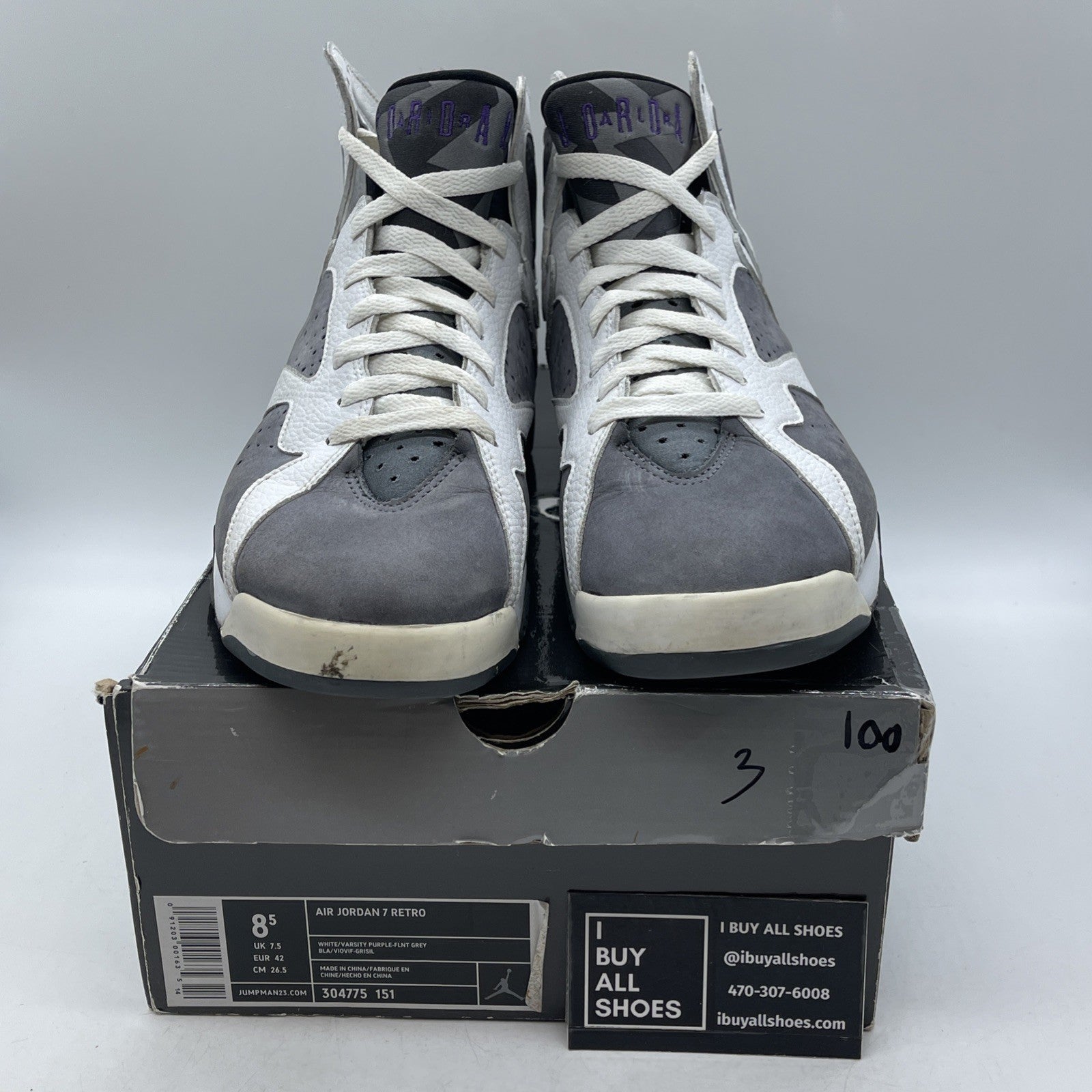 Size 8.5 - Air Jordan 7 Retro Flint (304775-151)