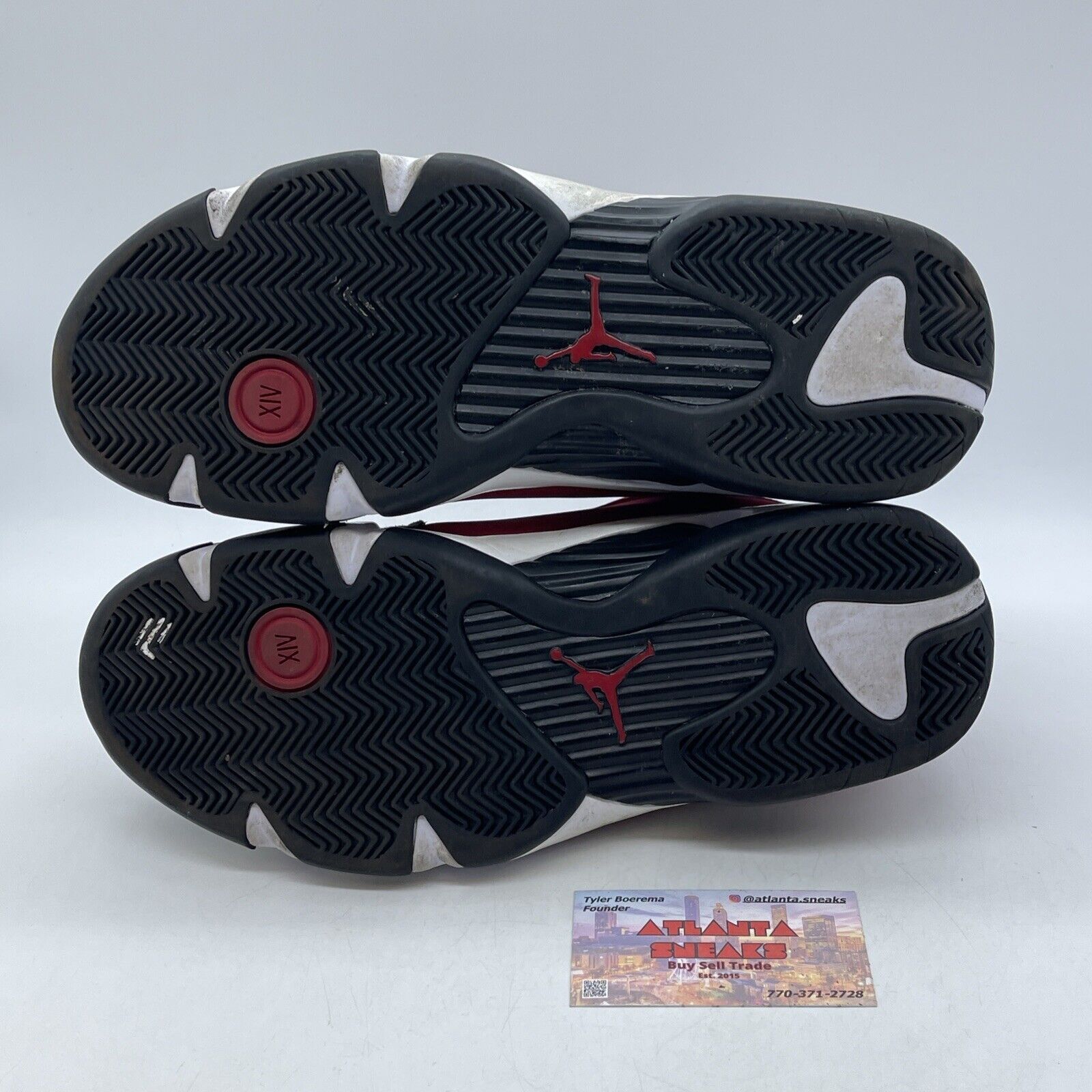 Size 10 - Air Jordan 14 Retro Gym Red Black Suede White (487471-006)