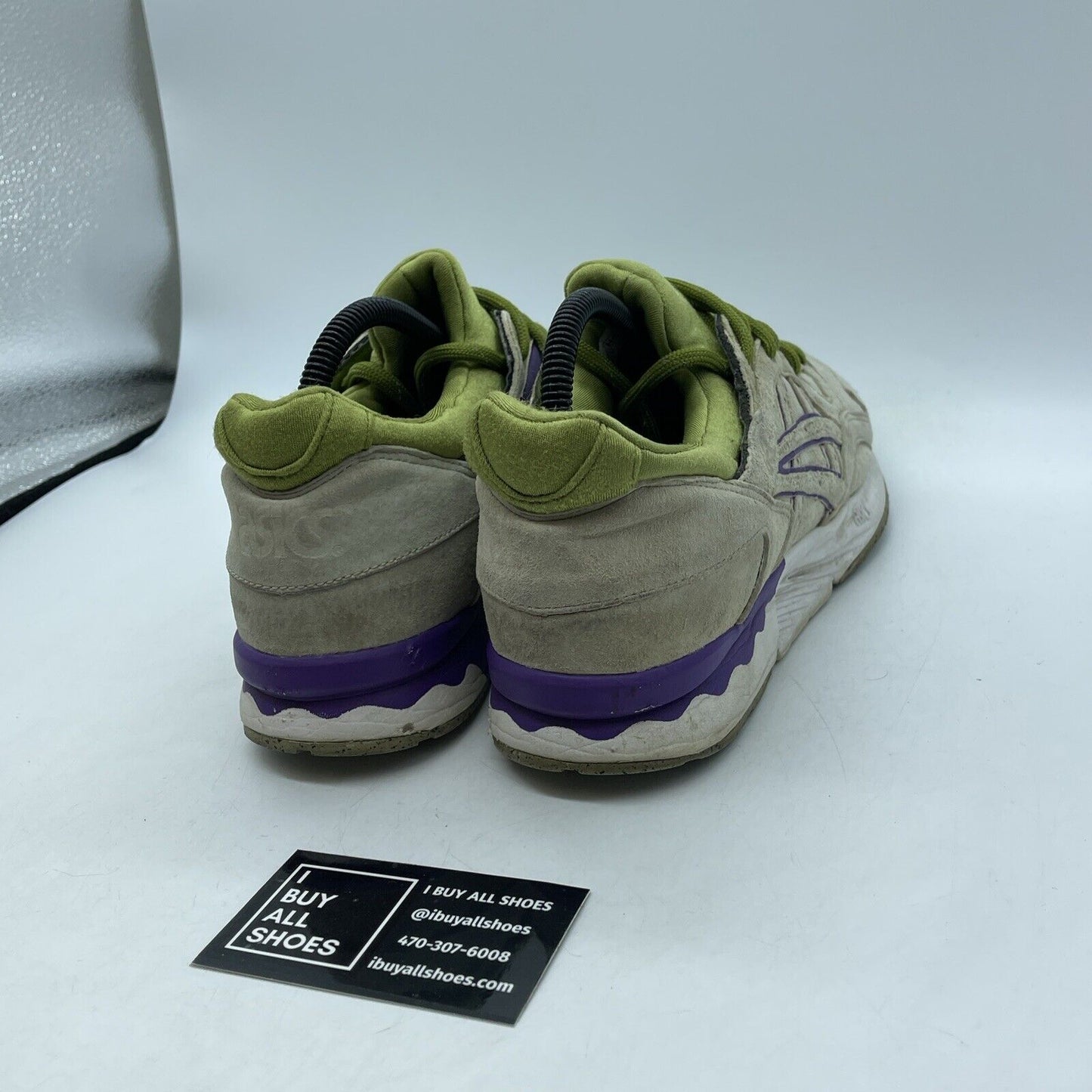 Size 9 - ASICS Concepts x Gel Lyte 5 Pistachio Grey Green Suede (H43JK)