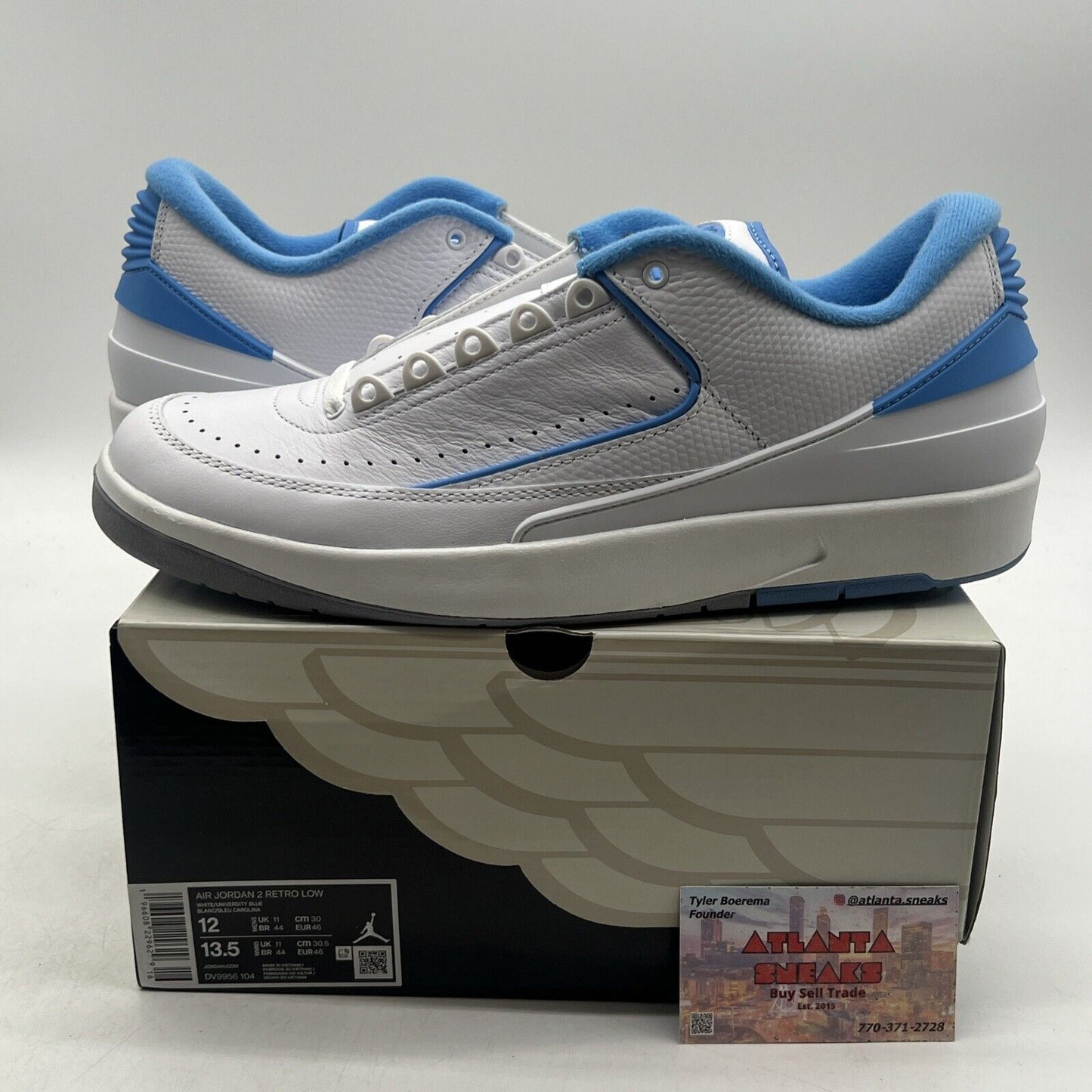 Size 12 - Air Jordan 2 Retro Low UNC (DV9956-104)