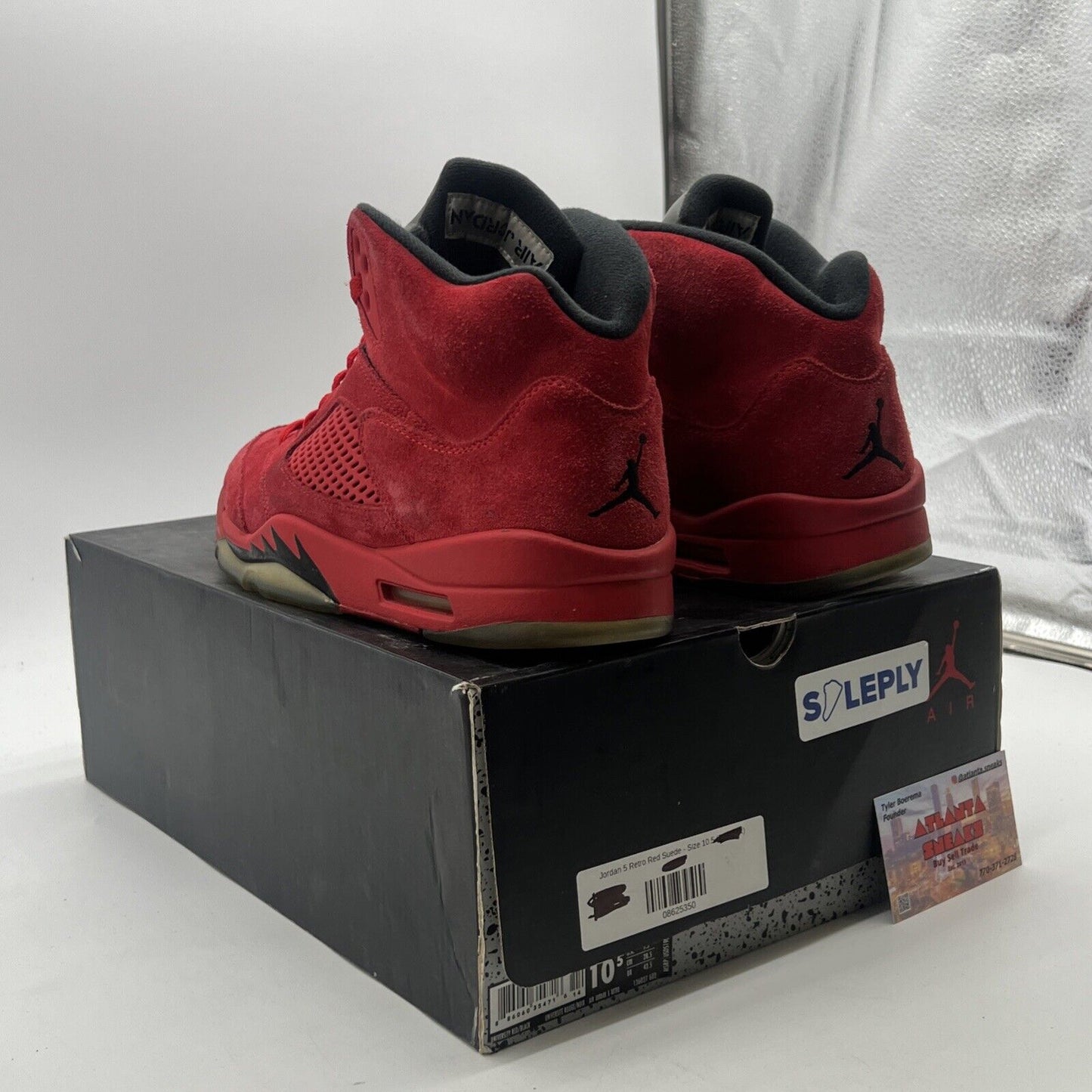 Size 10.5 - Air Jordan 5 Retro Red Suede (136027-602)