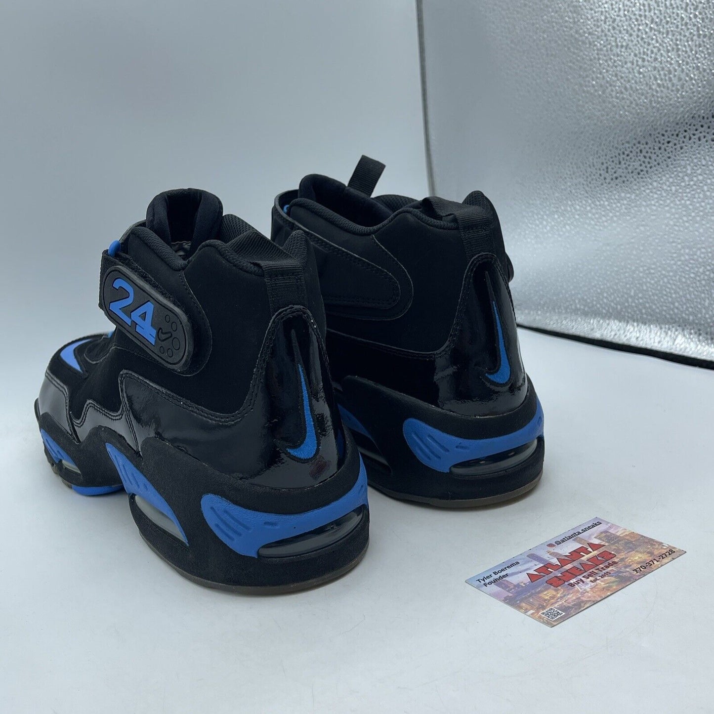 Size 13 - Nike Air Griffey Max 1 Black Photo Blue Suede Leather (354912-030)