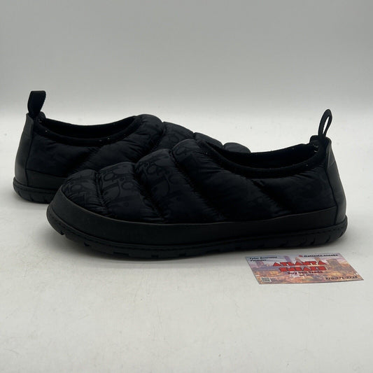 Size 9 - Dior Snow Slipper Black Oblique Technical Fabric (3SA089ZHN)