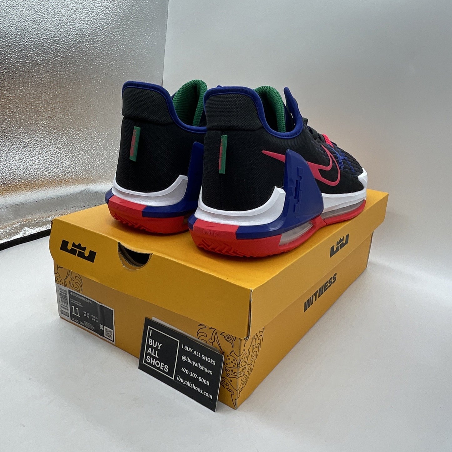 Size 11 - Nike LeBron Witness 6 Black Deep Royal Blue (CZ4052-005)