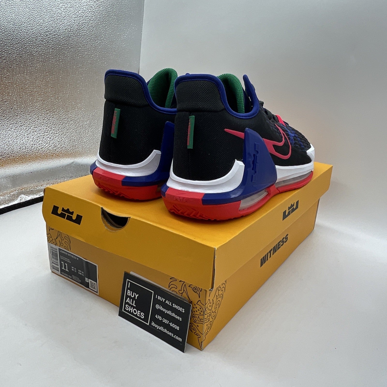 Size 11 - Nike LeBron Witness 6 Black Deep Royal Blue (CZ4052-005)