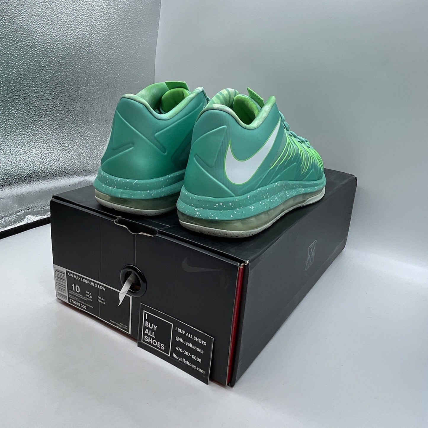 Size 10 - Nike Air Max LeBron 10 Low Easter (579765-300)