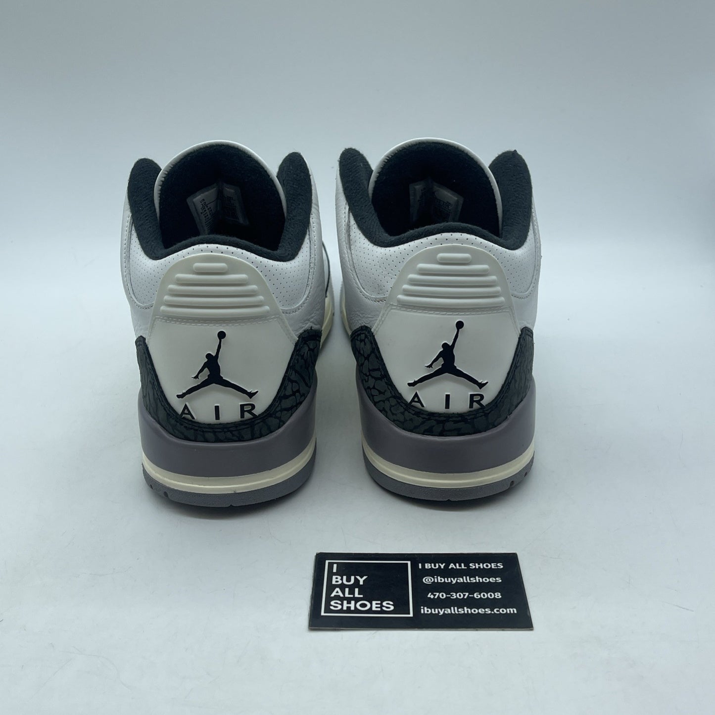 Size 10 - Air Jordan 3 Retro Cement Grey White Suede Leather (CT8532-106)