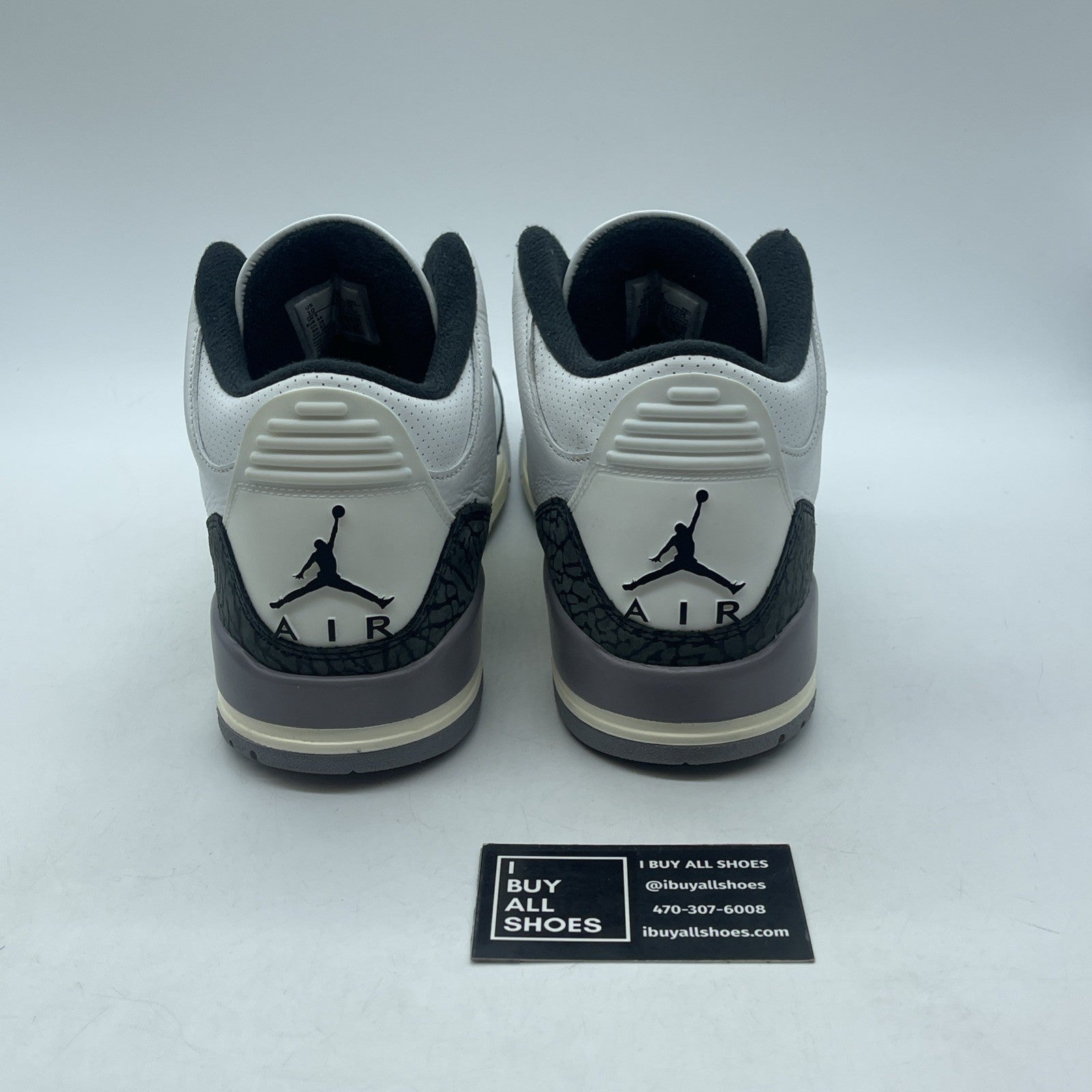 Size 10 - Air Jordan 3 Retro Cement Grey White Suede Leather (CT8532-106)