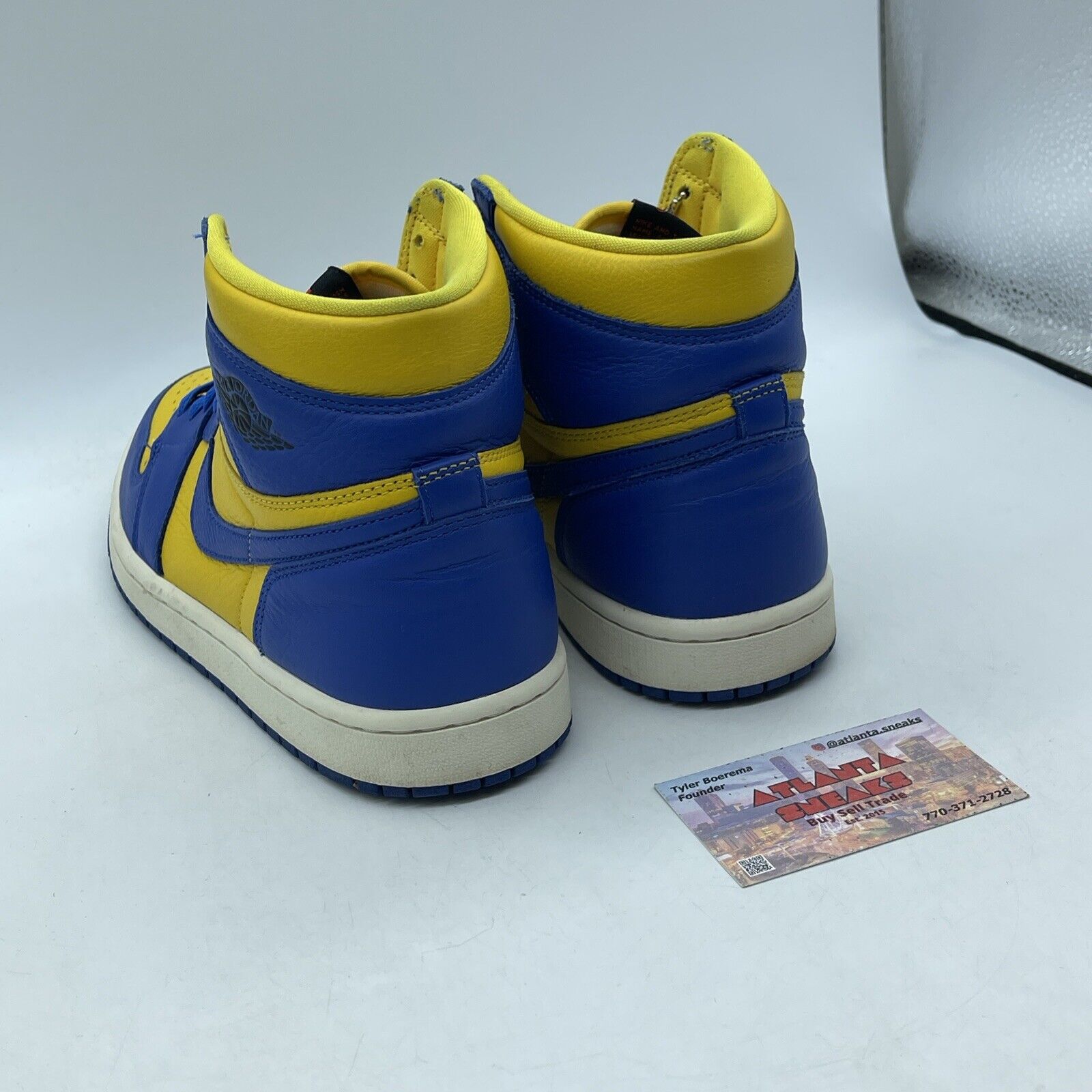 Size 10W - Air Jordan 1 Retro OG High Reverse Laney Yellow Leather (FD2596-700)