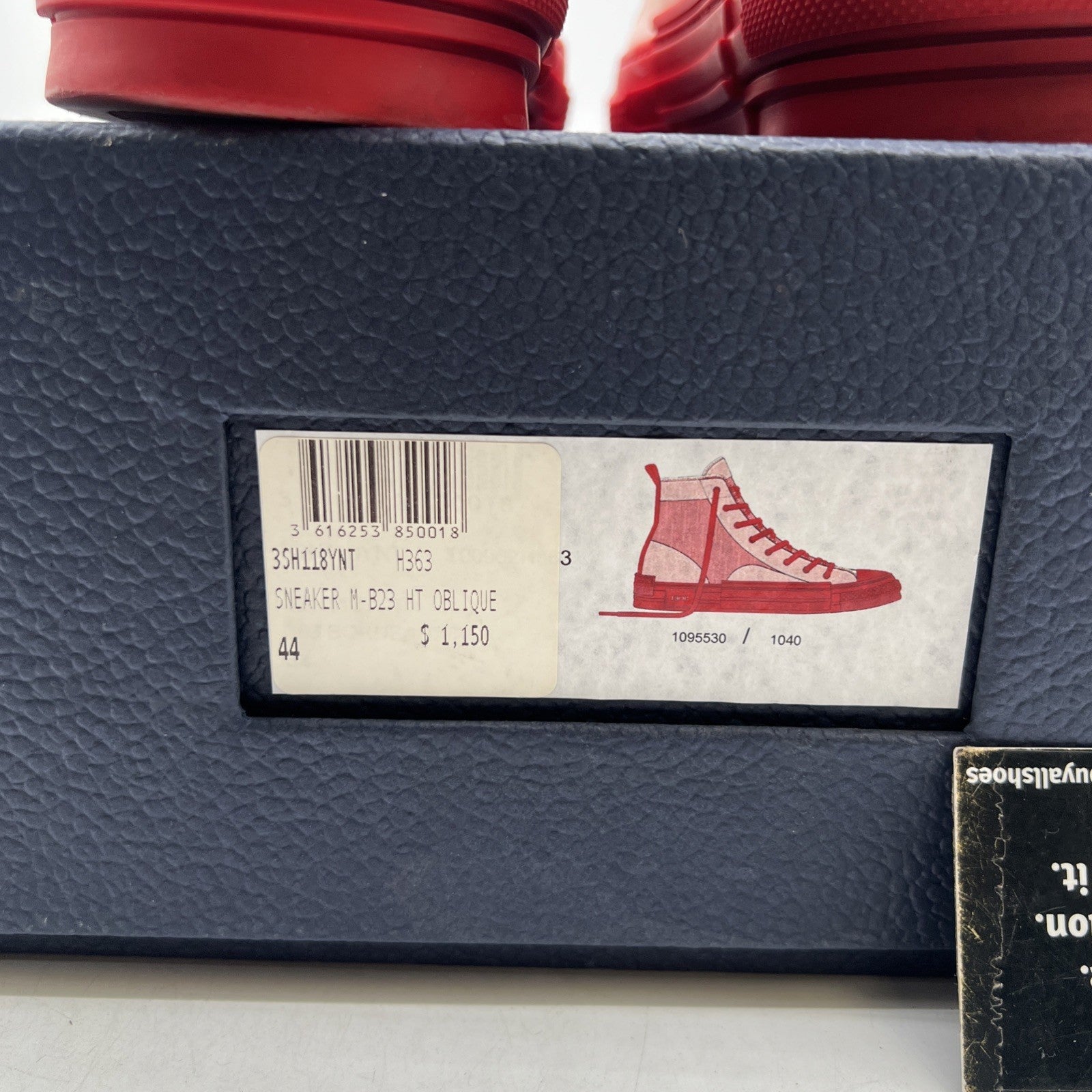 Size 44 - Dior B23 High Dior Oblique Red/Clear