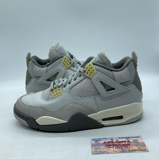 Size 7.5 - Jordan 4 Retro SE Low Craft Gray White (DV3742-021)