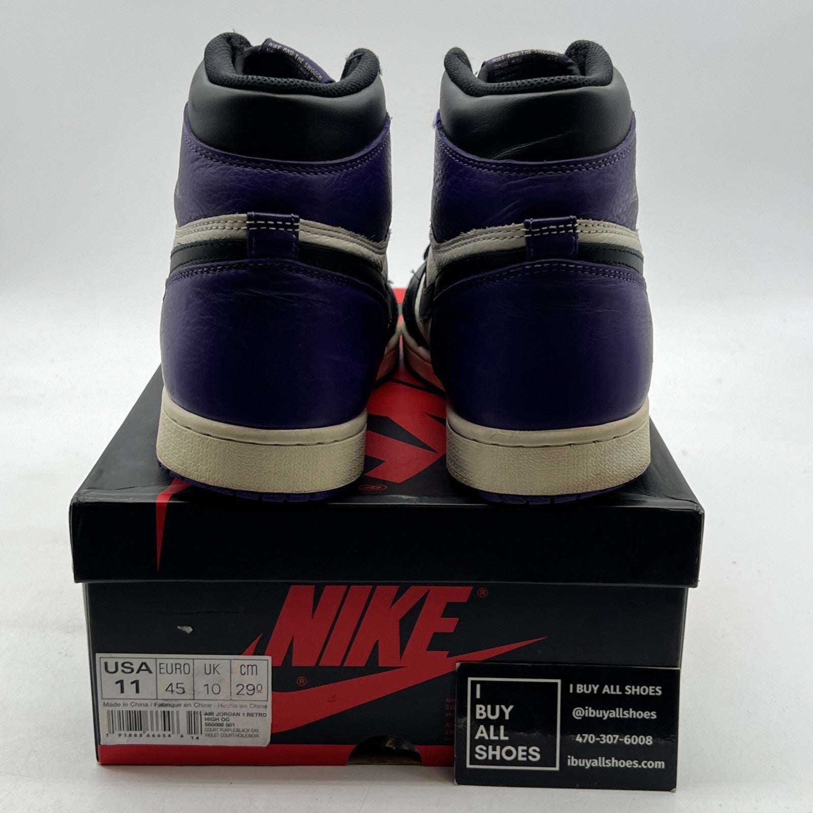 Size 11 - Air Jordan 1 Retro OG High Court Purple (555088-501)