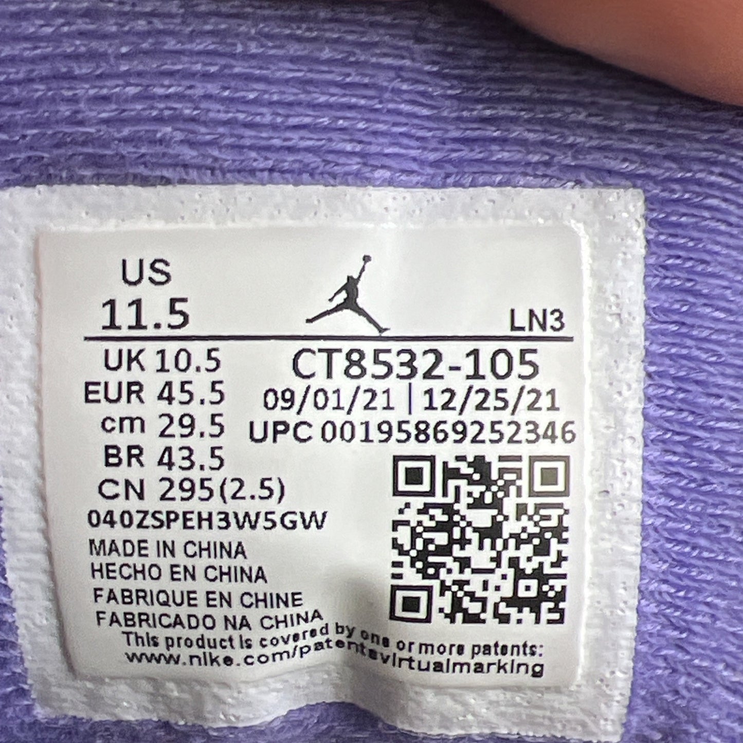 Size 11.5 - Air Jordan 3 Retro Mid Dark Iris (CT8532-105)