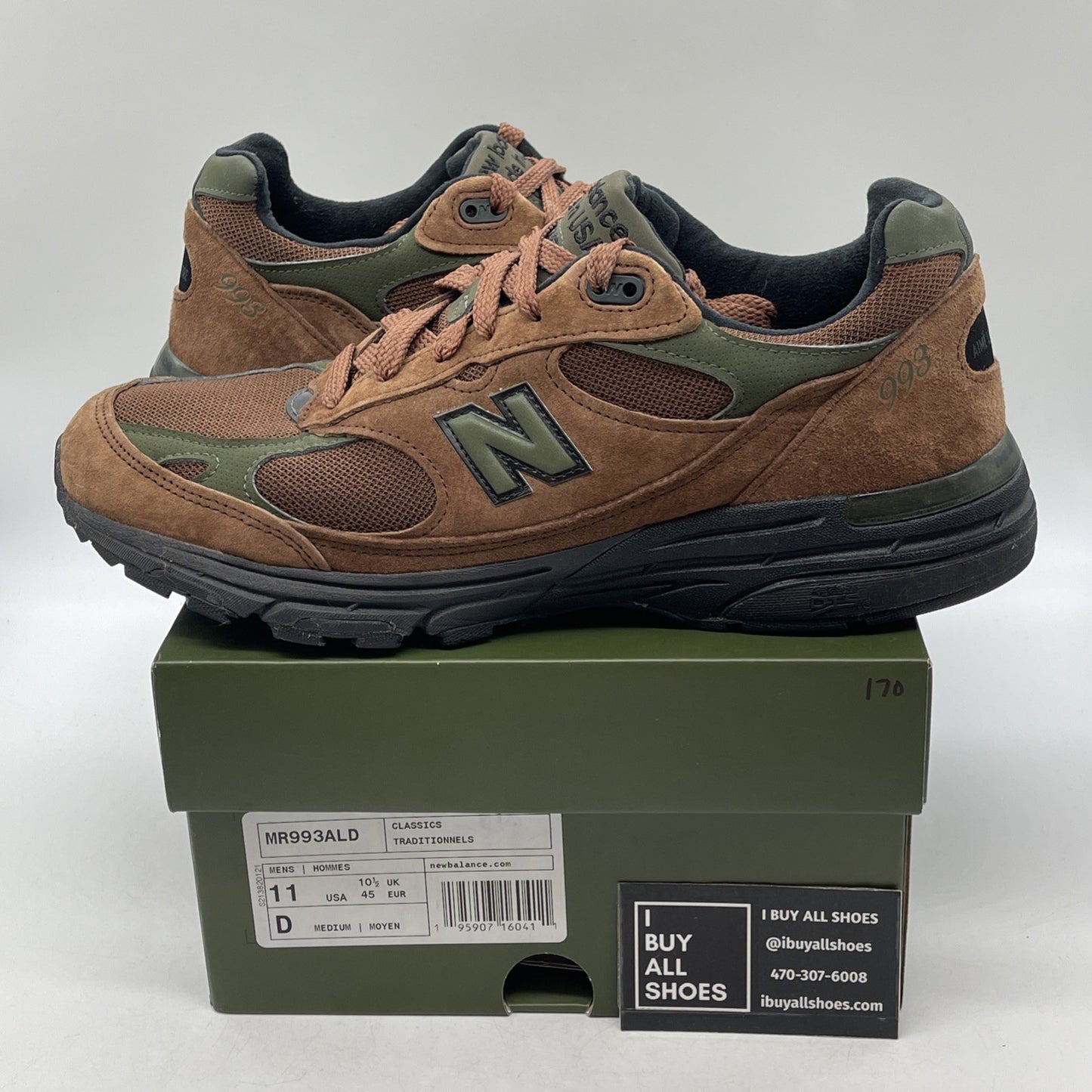 Size 11 - Aimé Leon Dore x New Balance 993 Made in USA Beef &Broccoli (MR993ALD)