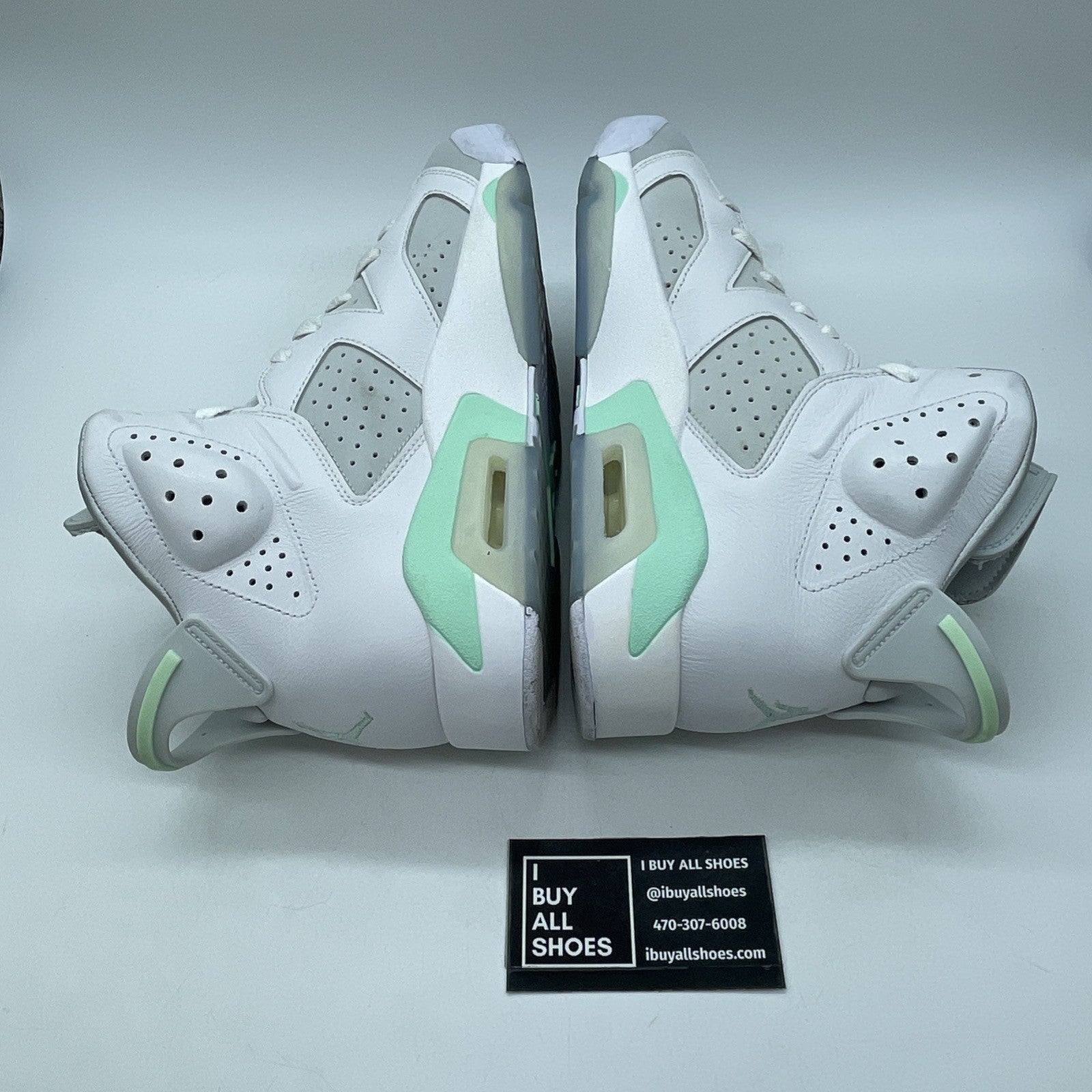 Size 11W - Air Jordan 6 Retro Mint Foam White Leather Suede (DQ4914-103)