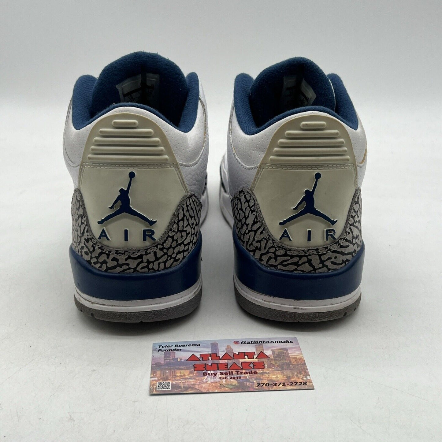 Size 10 - Air Jordan 3 Retro 2011 True Blue (136064-104)