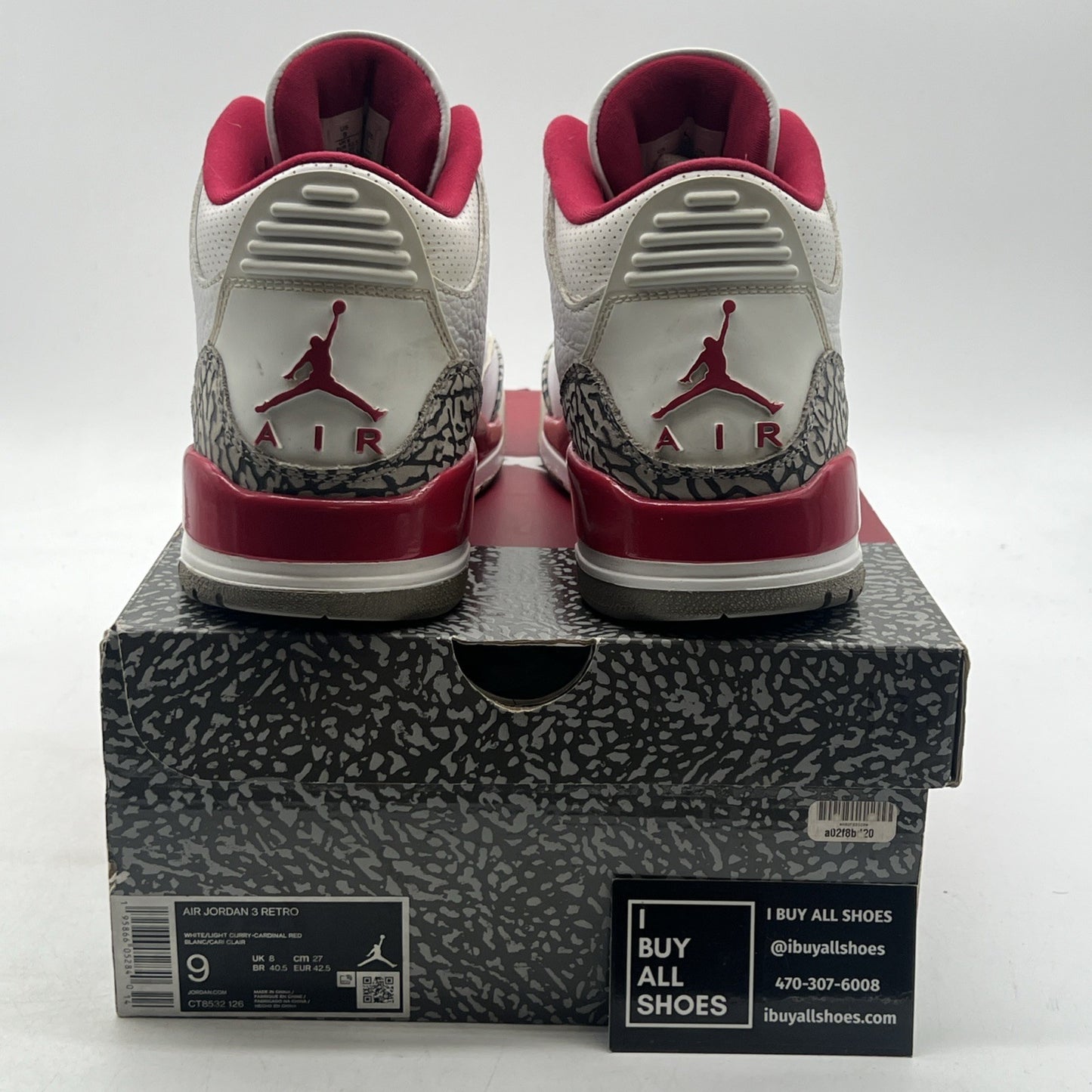 Size 9 - Air Jordan 3 Retro Mid Cardinal Red (CT8532-126)