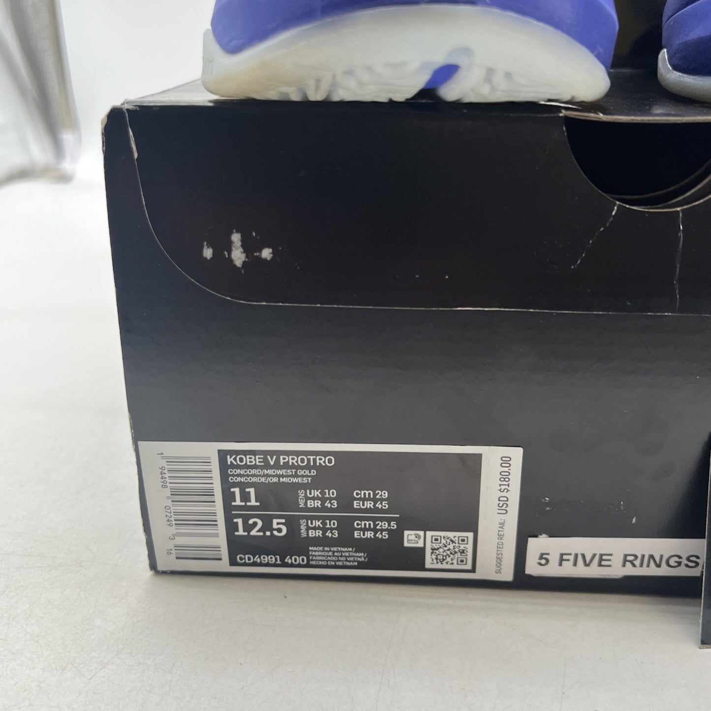 Size 11 - Nike Zoom Kobe 5 Protro 2020 5 Rings (CD4991-400)