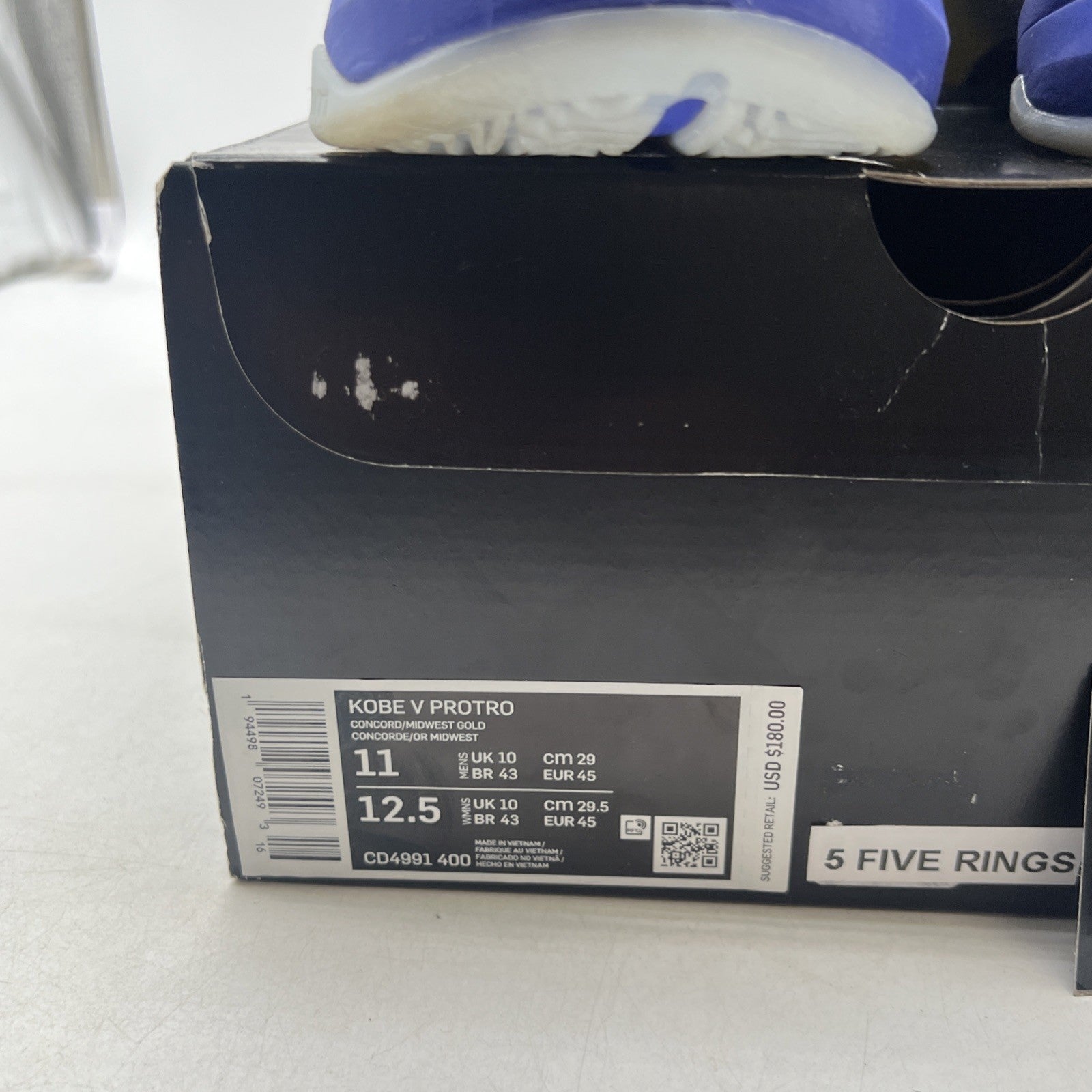 Size 11 - Nike Zoom Kobe 5 Protro 2020 5 Rings (CD4991-400)