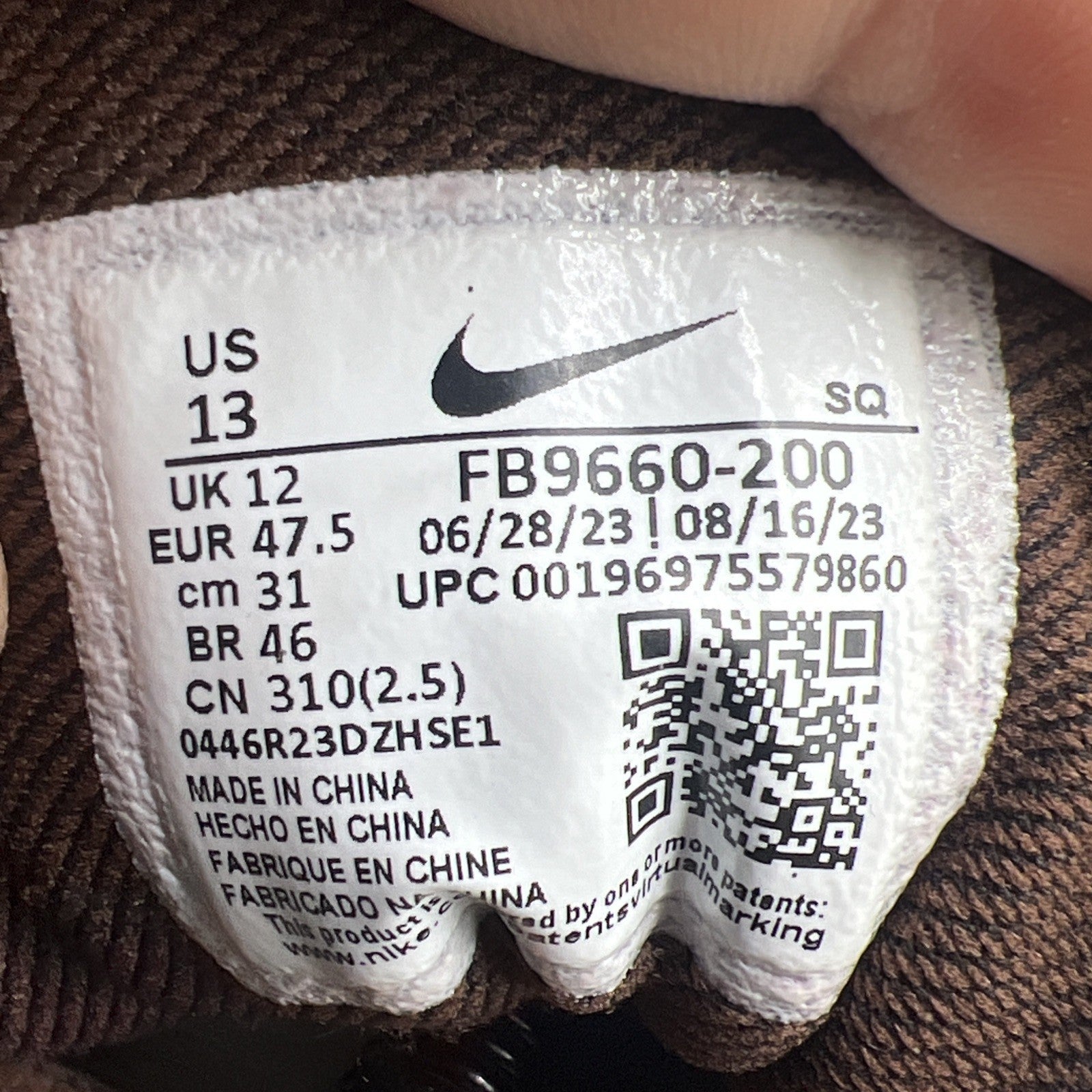 Size 13 - Nike Air Max 1 SC Cacao Wow (FD9660-200)