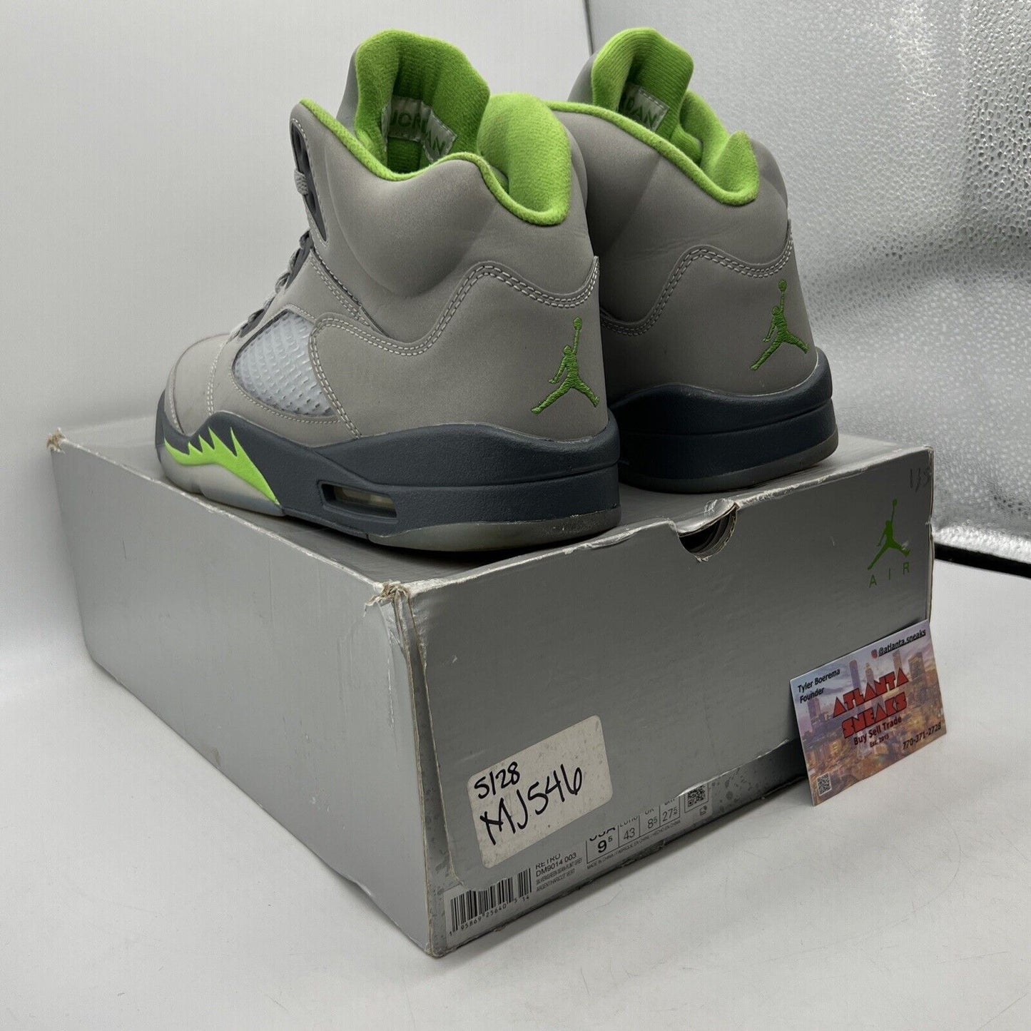 Size 9.5 - Jordan 5 Retro Green Bean Grey Icey (DM9014-003)