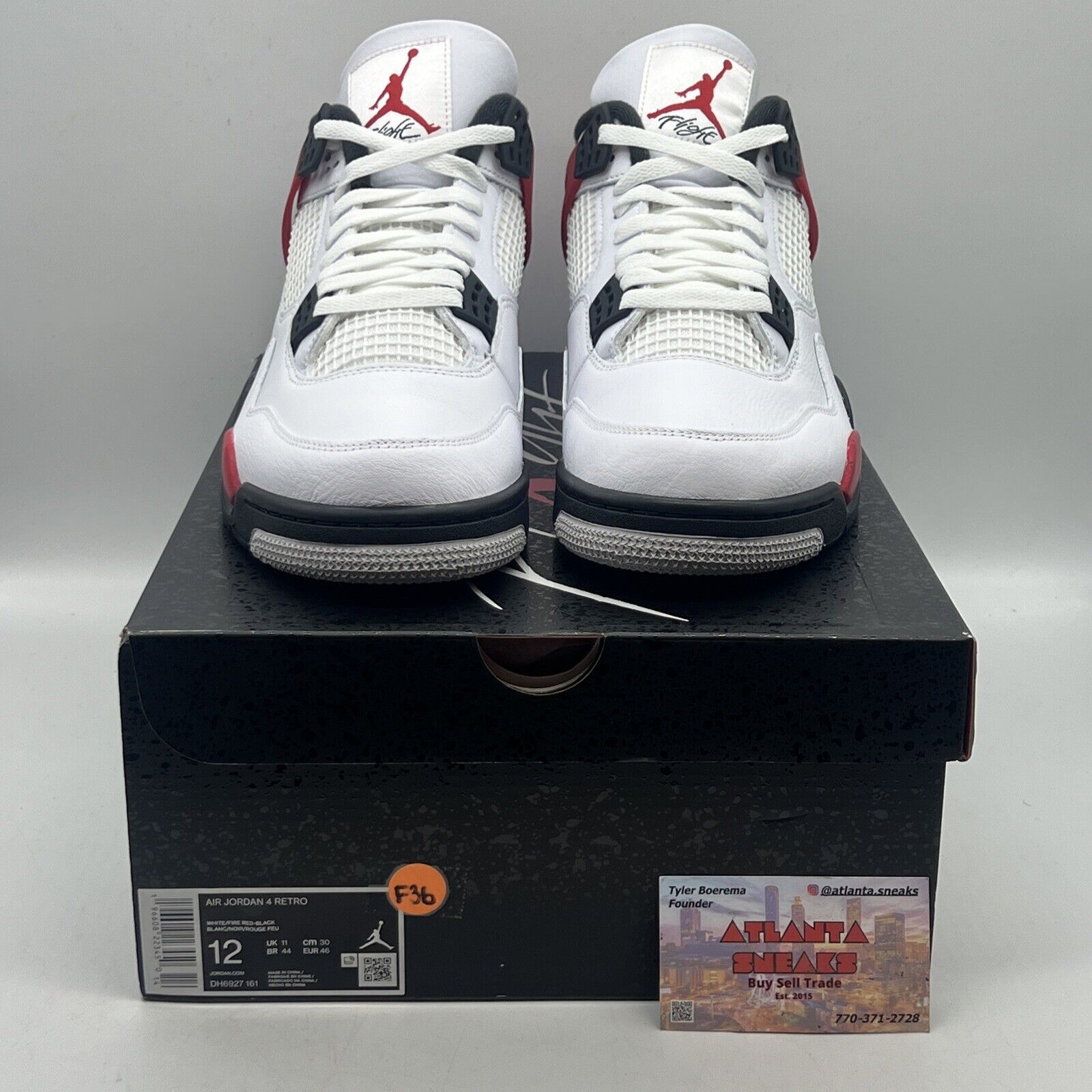 Size 12 - Jordan 4 Retro Mid Red Cement Brand New Og All