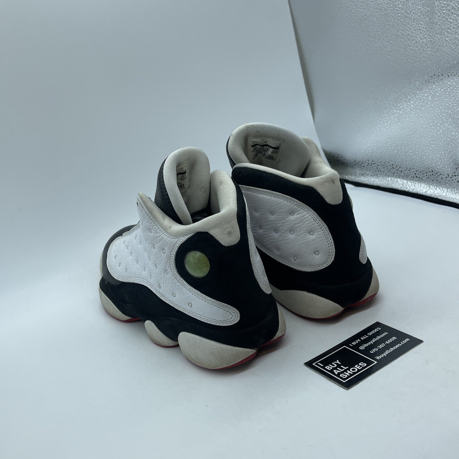 Size 9.5 - Jordan 13 Retro He Got Game 2018 White Black Suede (414571-104)