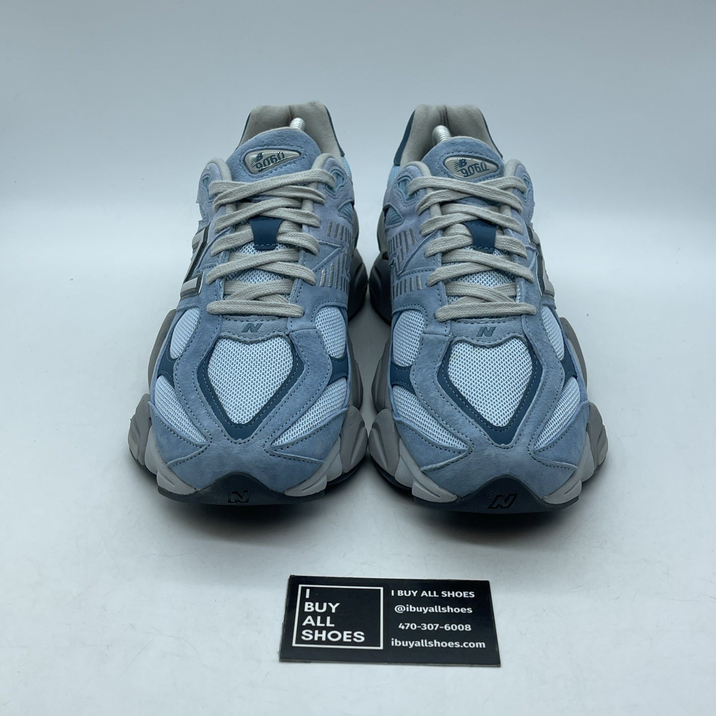 Size 10 - New Balance 9060 Chrome Blue White Suede (U9060EED)