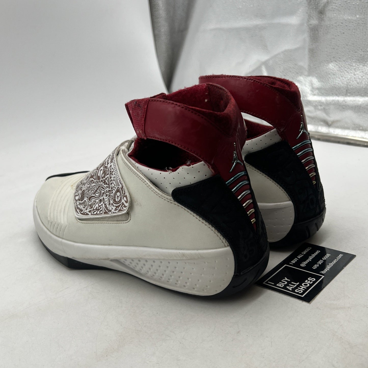 Size 9.5 - Air Jordan 20 OG White Varsity Red (310455-161)