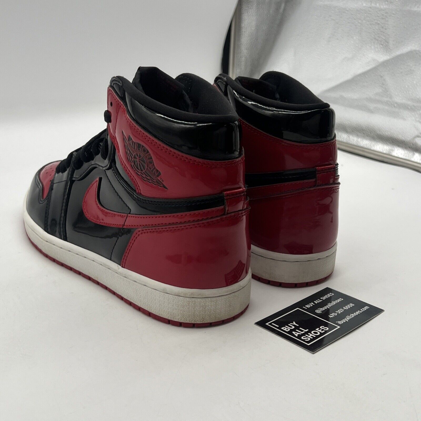 Size 10 - Air Jordan 1 Retro OG High Patent Bred (555088-063)