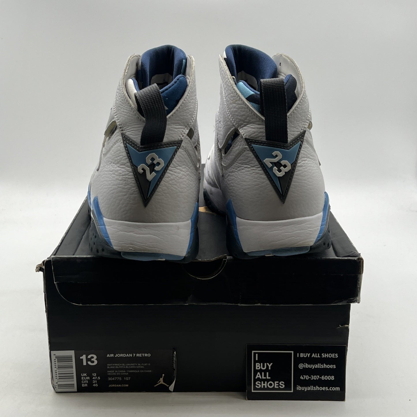 Size 13 - Air Jordan 7 Retro 2015 French Blue (304775-107)