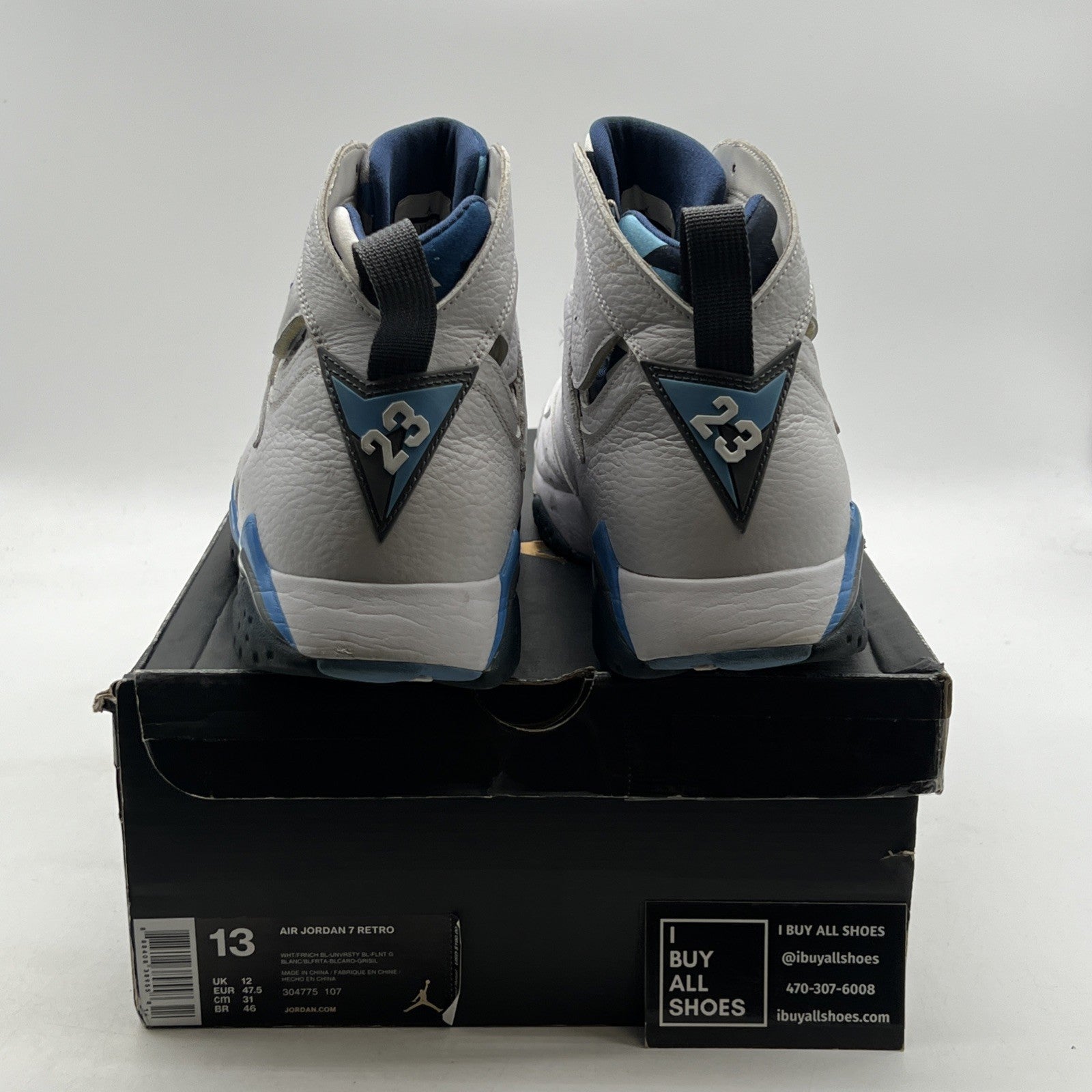 Size 13 - Air Jordan 7 Retro 2015 French Blue (304775-107)