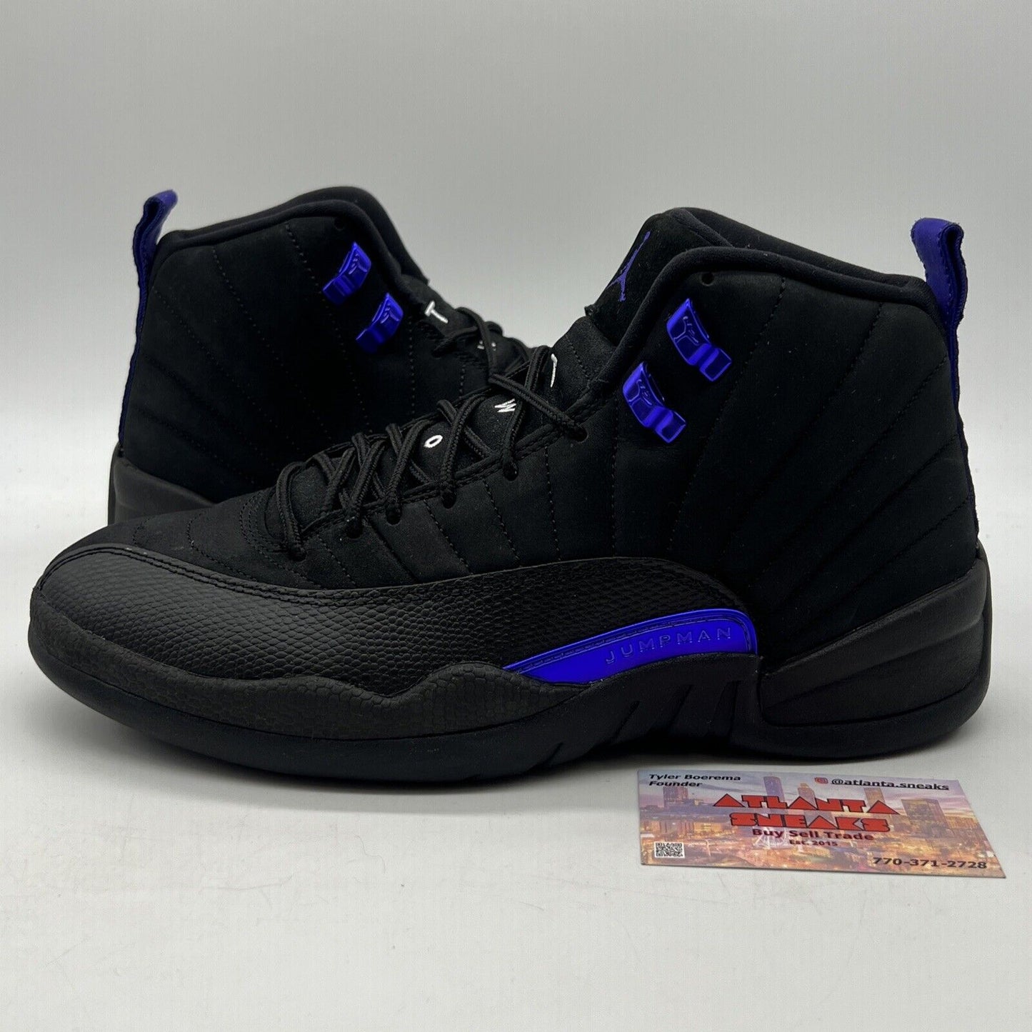 Size 9 - Air Jordan 12 Retro Dark Concord Black Purple Suede (CT8013-005)