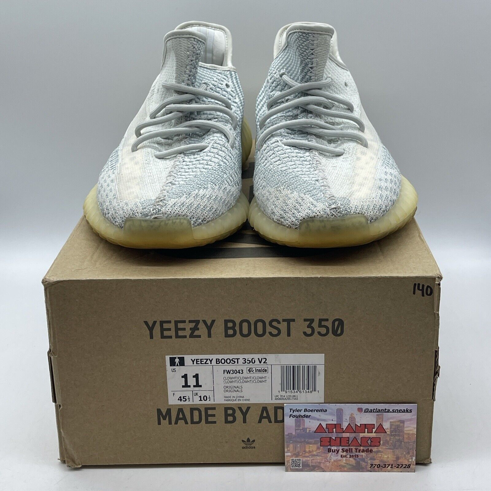 Size 11 - adidas Yeezy Boost 350 V2 Cloud White Non-Reflective White (FW3043)