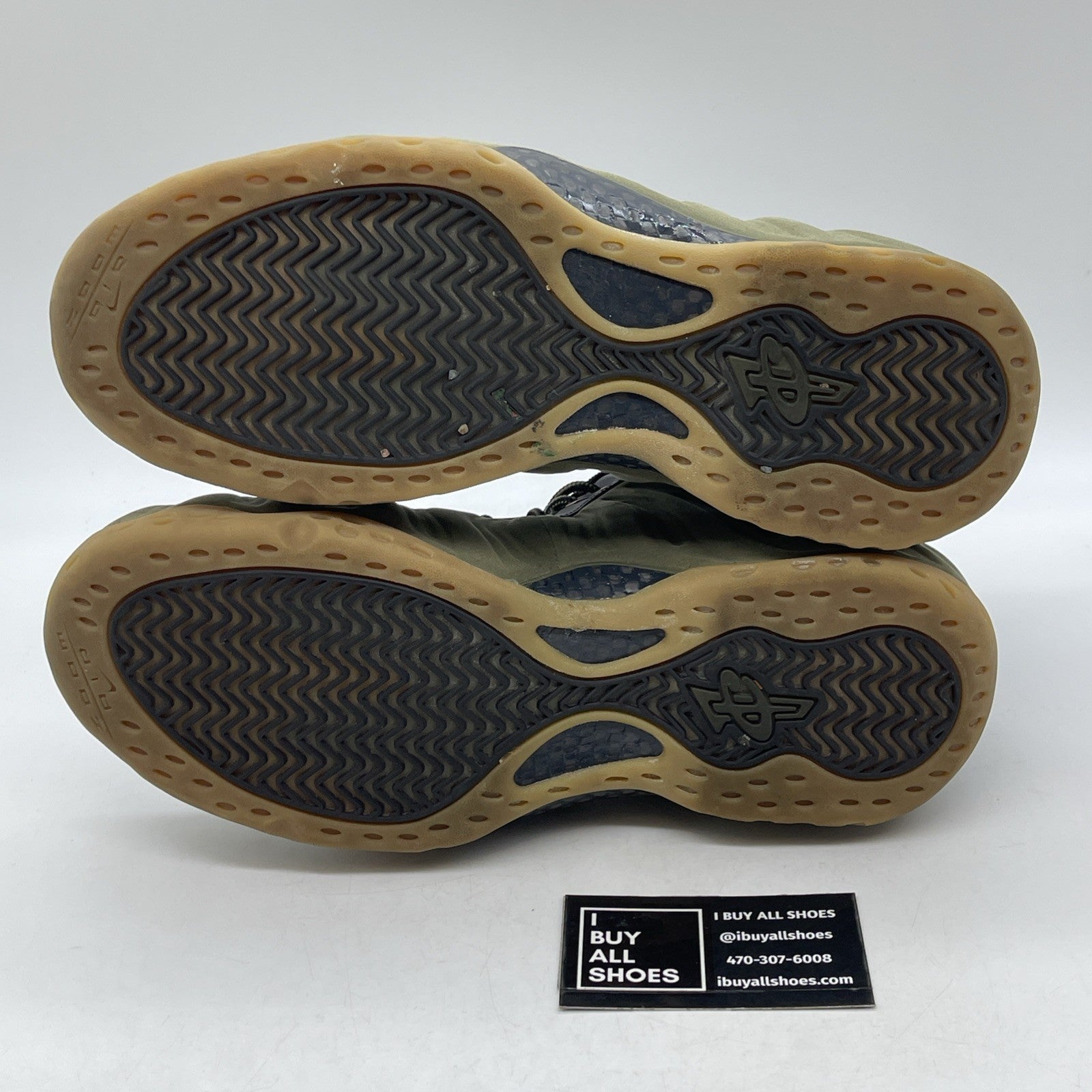 Size 10 - Nike Air Foamposite One PRM Olive Green Brown Suede (575420-200)