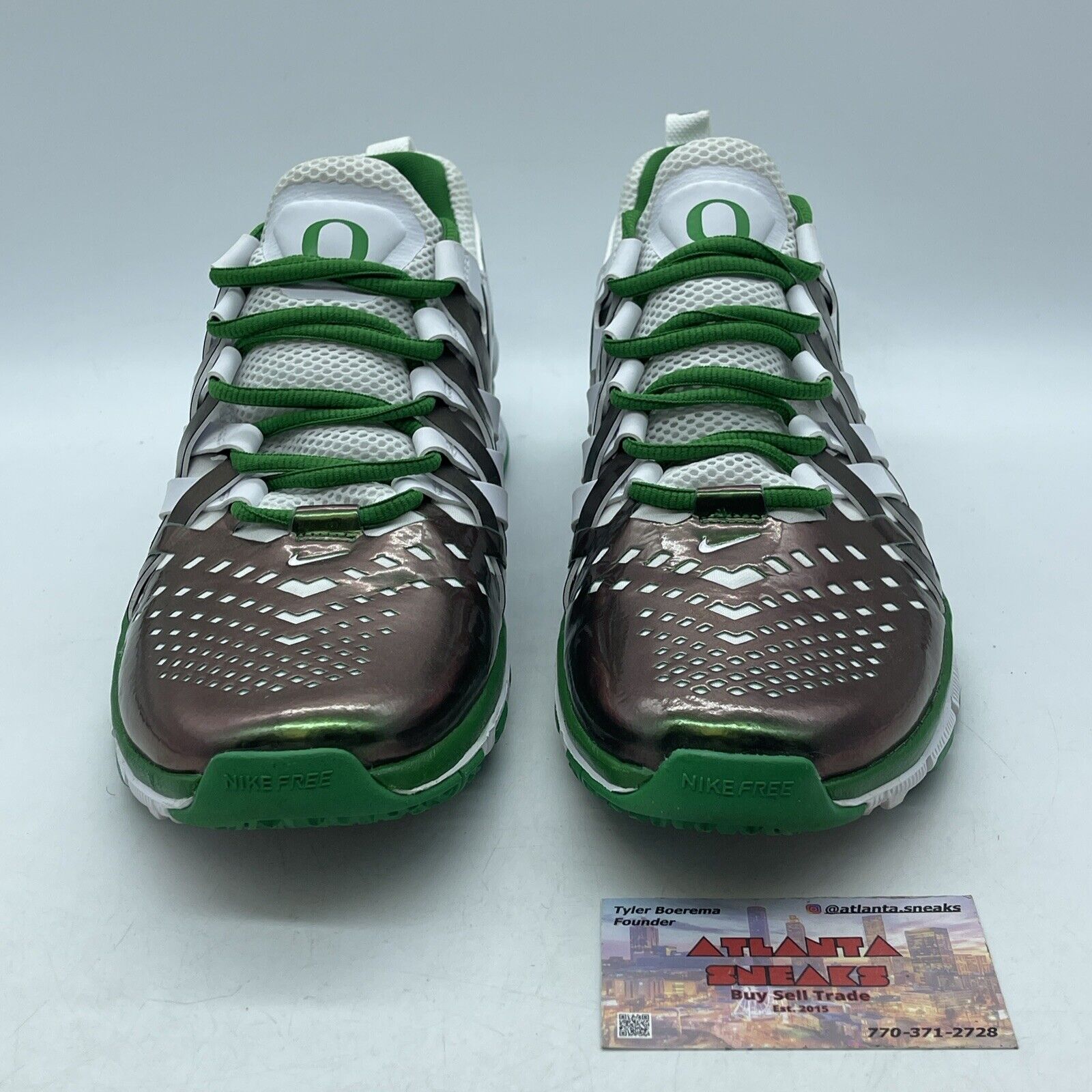 Size 11 - Nike Free Trainer 5.0 Oregon Win The Day Green White (621936-301)