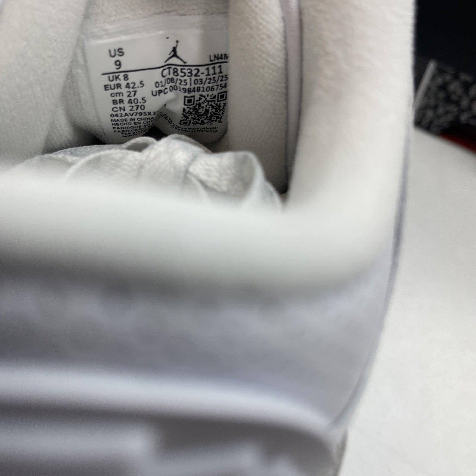 Size 9 - Air Jordan 3 Retro 2025 Pure Money (CT8532-111)