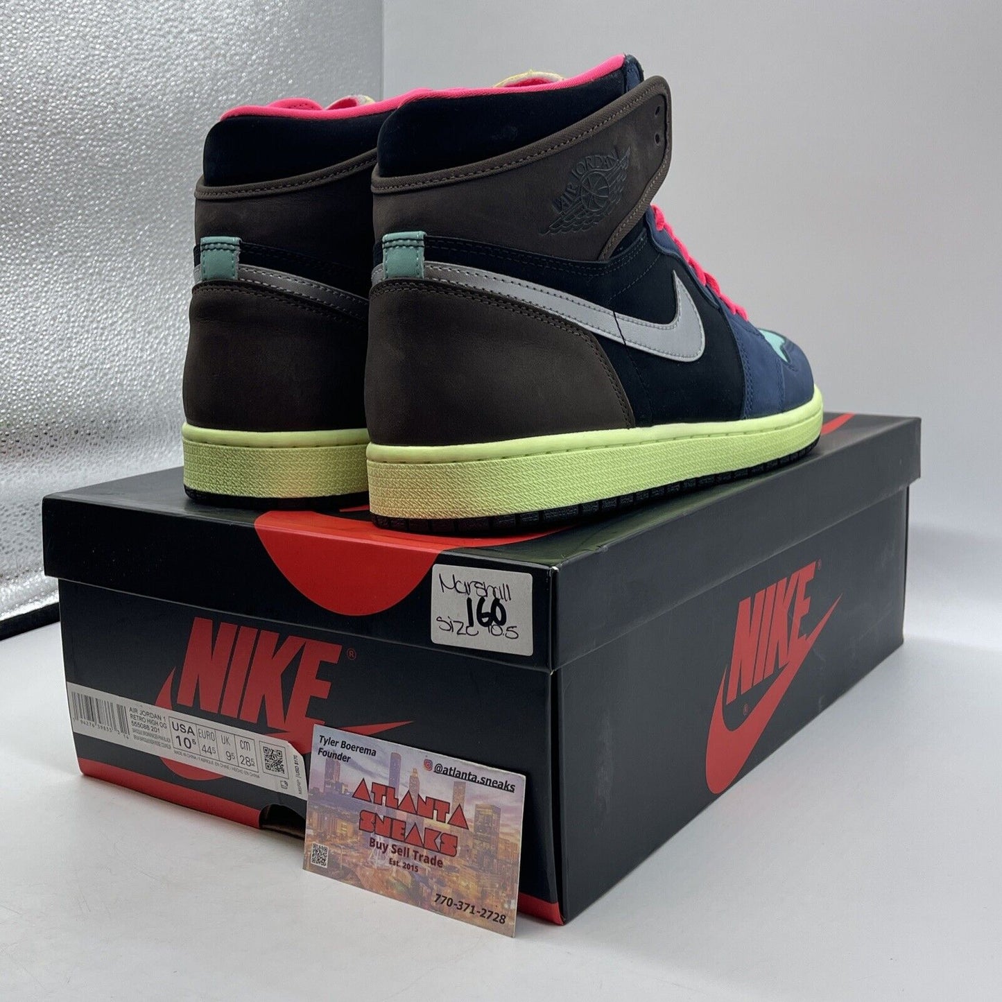 Size 10.5 - Jordan 1 Retro High Tokyo Bio Hack Brown Green Blue (555088-201)