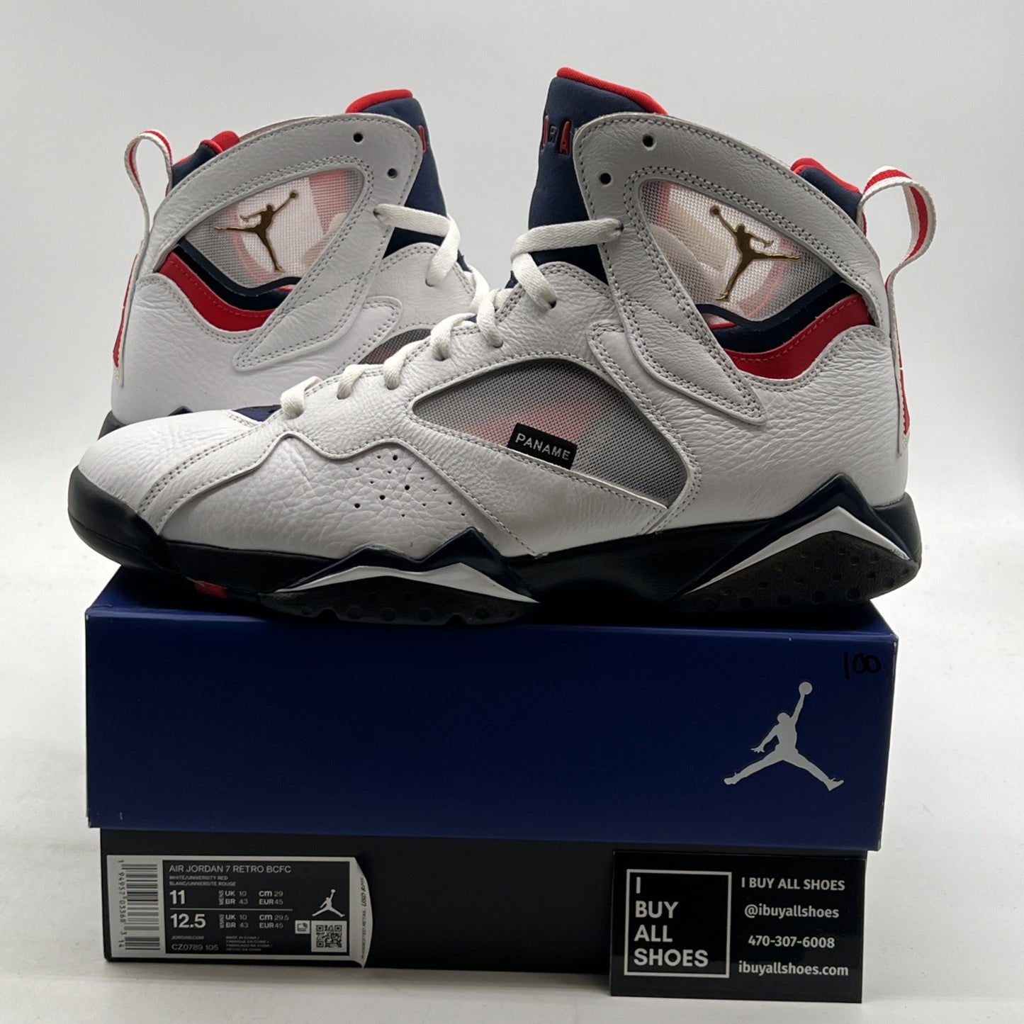 Size 11 - Paris Saint-Germain x Air Jordan 7 Retro Paname (CZ0789-105)