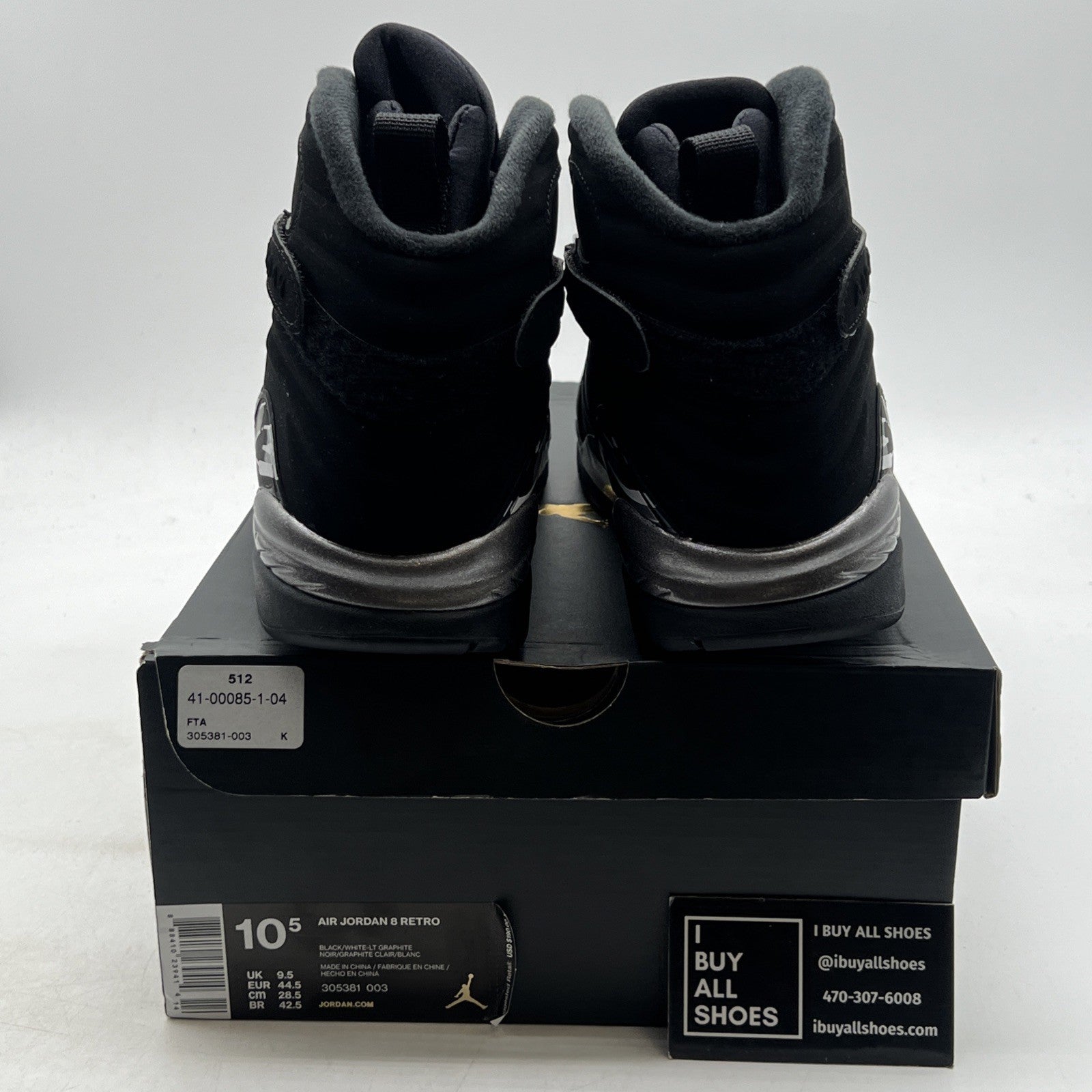 Size 10.5 - Air Jordan 8 Retro 2015 Chrome (305381-003)