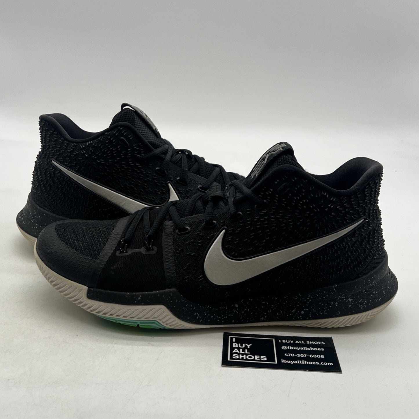Size 12 - Nike Kyrie 3 Black Ice Shoes Sneakers Basketball (852395-018)