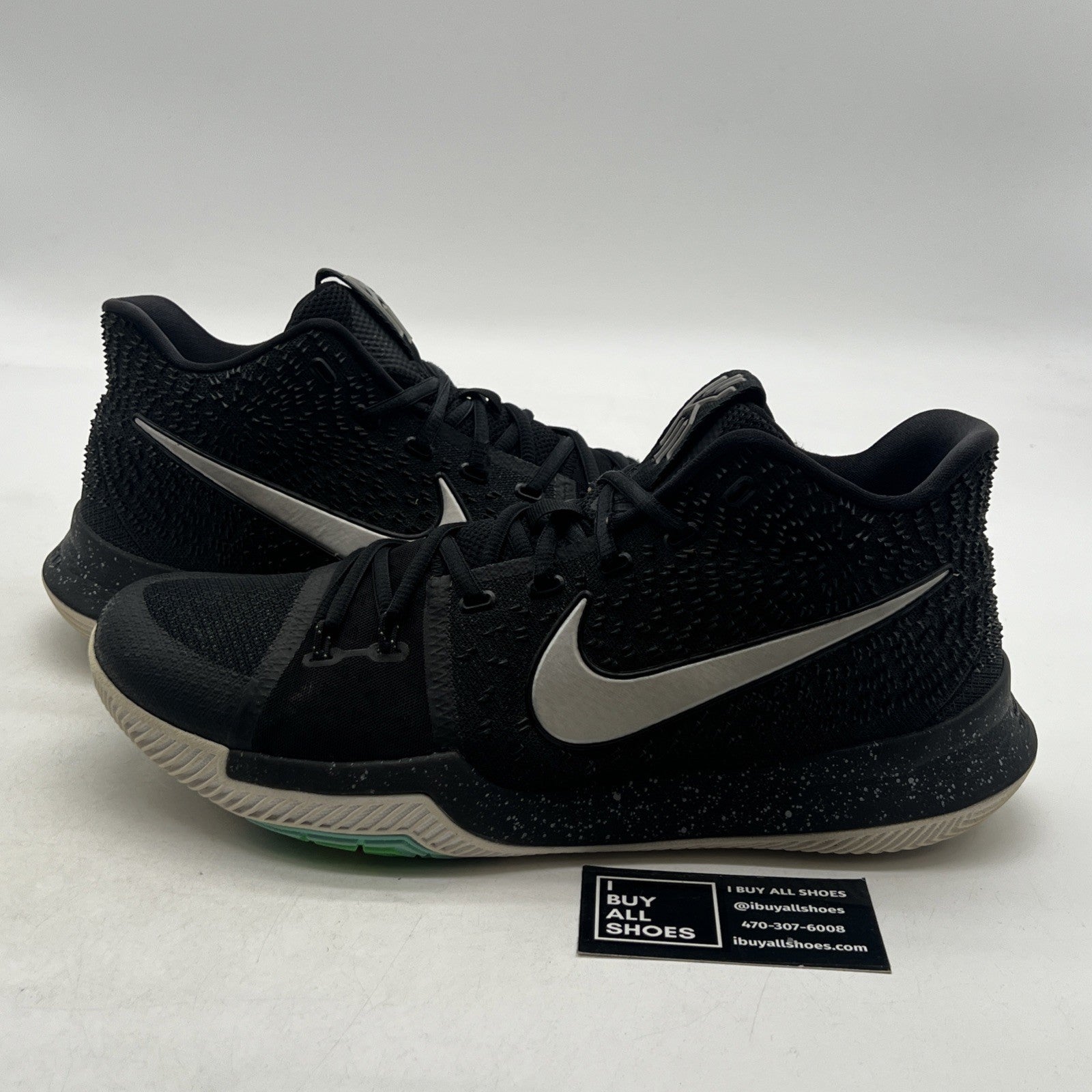 Size 12 - Nike Kyrie 3 Black Ice Shoes Sneakers Basketball (852395-018)