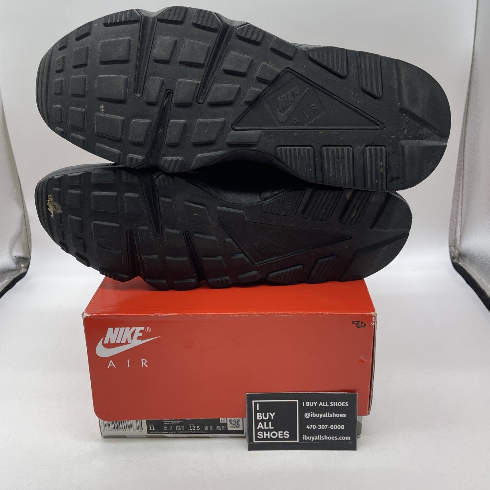 Size 11 - Nike Air Huarache Triple Black (DD1068-002)