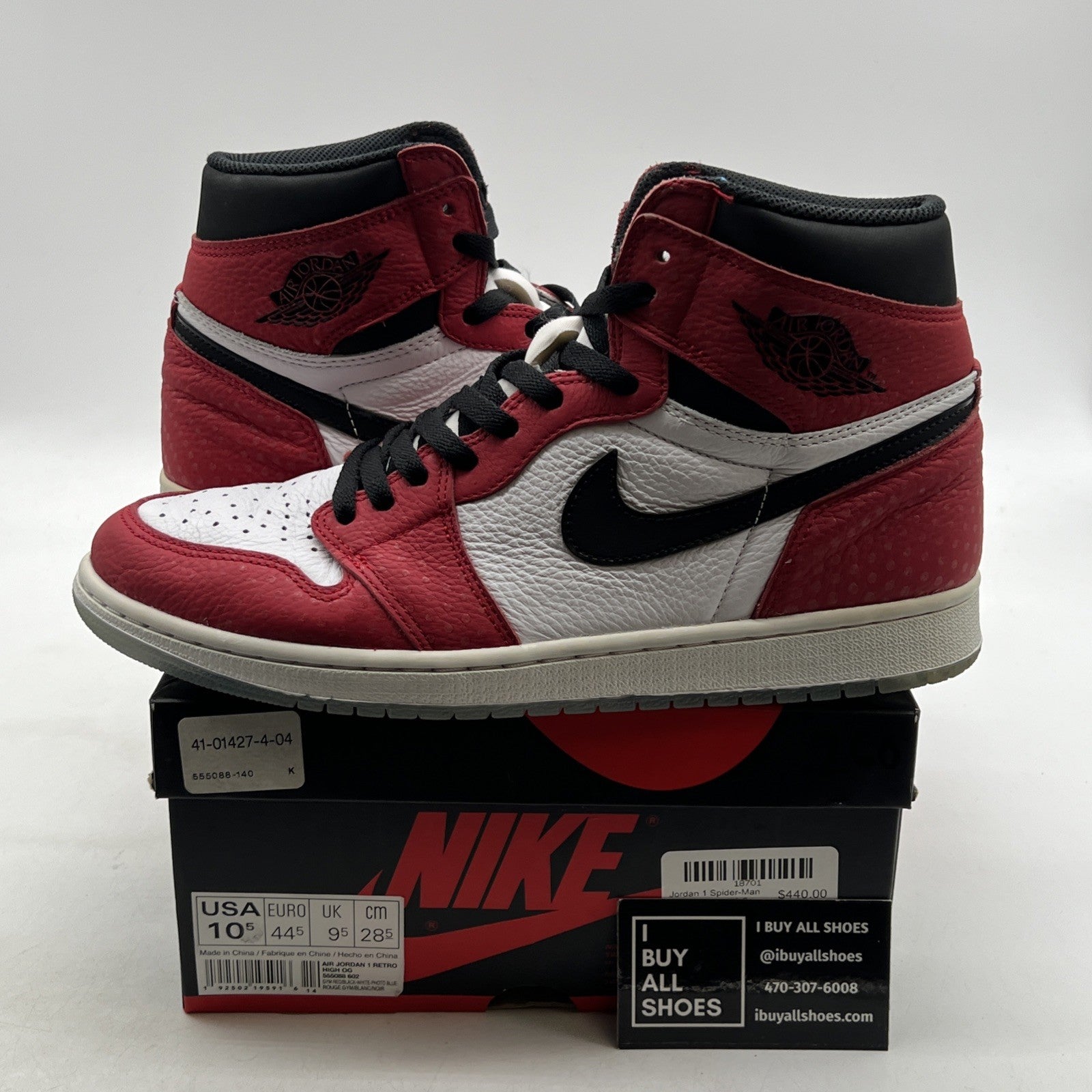 Size 10.5 - Air Jordan 1 Retro OG Special Box x Marvel High Origin Story