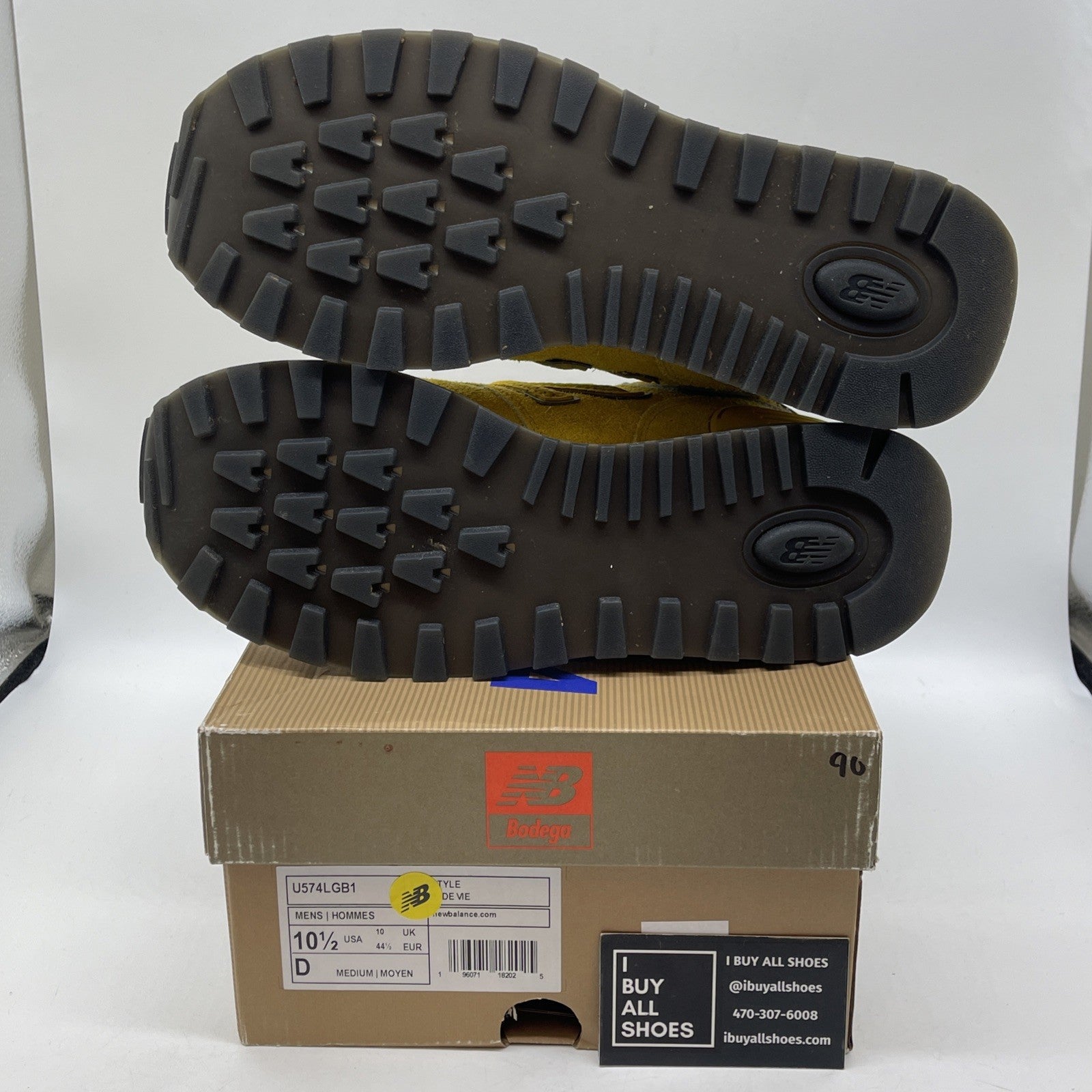 Size 10.5 - New Balance Bodega x 574 Legacy Arrival Yellow Suede (U574LGB1)