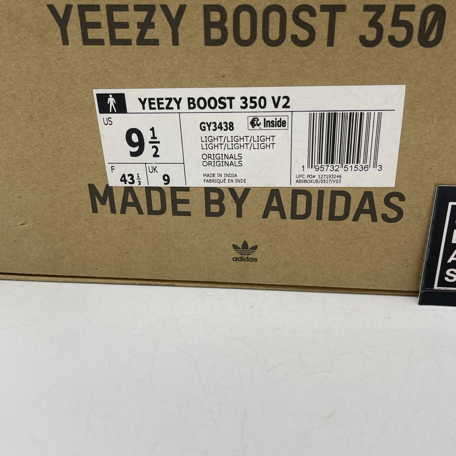 Size 9.5 - adidas Yeezy Boost 350 V2 Low Light Tan Suede (GY3438)