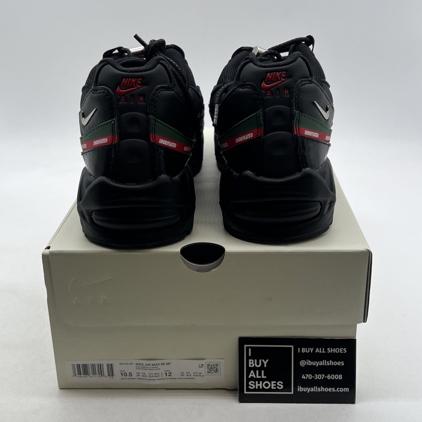 Size 10.5 —- Nike Undefeated x Air Max 95 Black (IB4453-001)