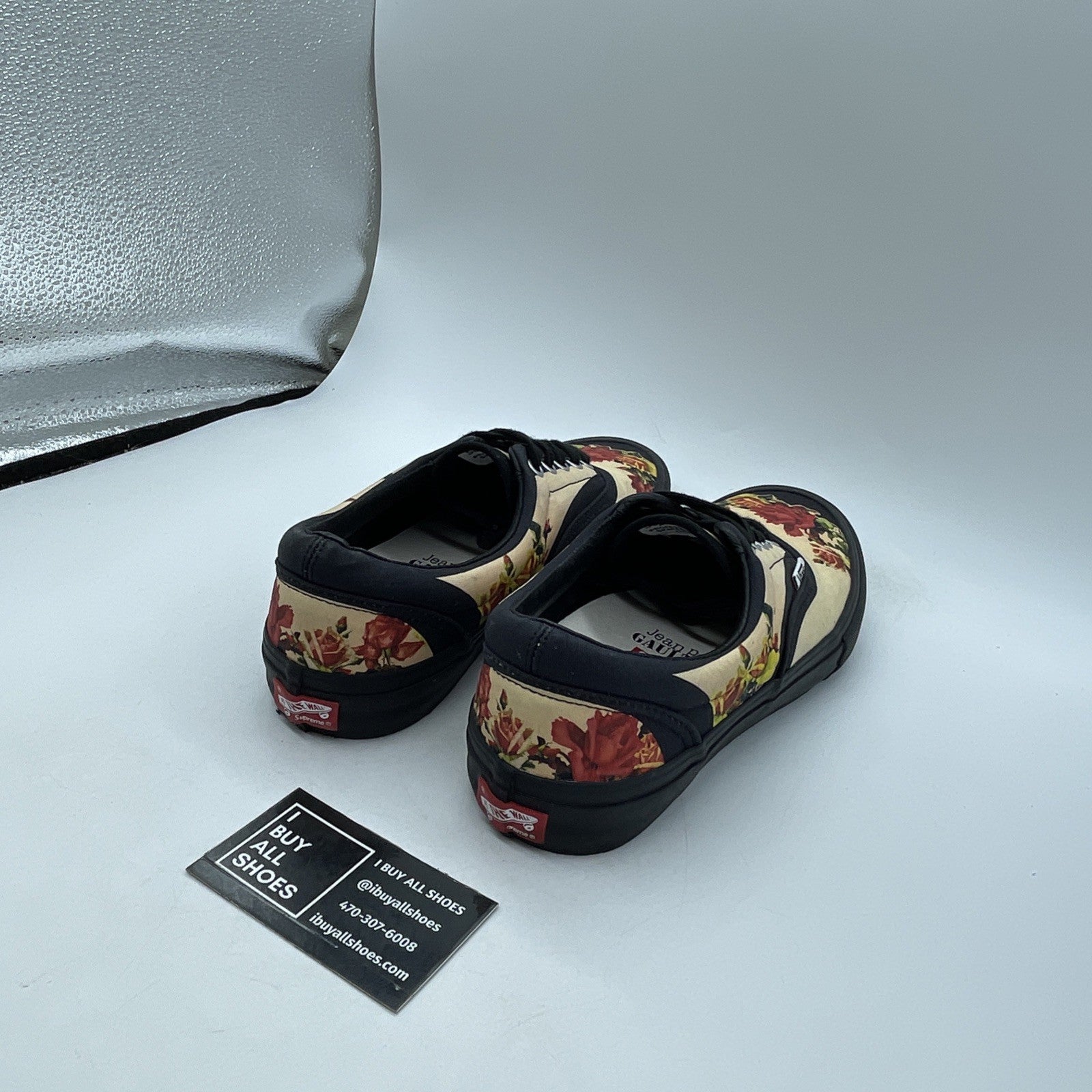 Size 9.5 - Supreme Jean Paul Gaultier JPG Vans Era Pro Men's Floral (721454)