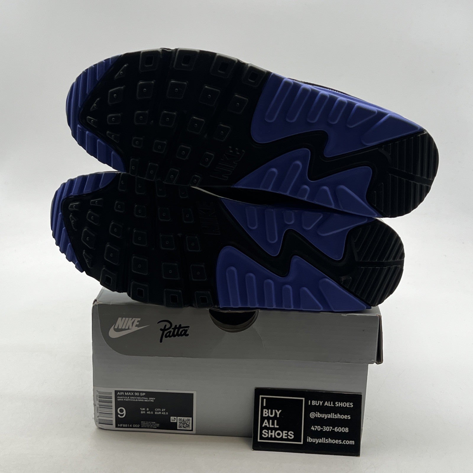 Size 9 - Nike Patta x Air Max 90 SP Sapphire (HF8814-002)