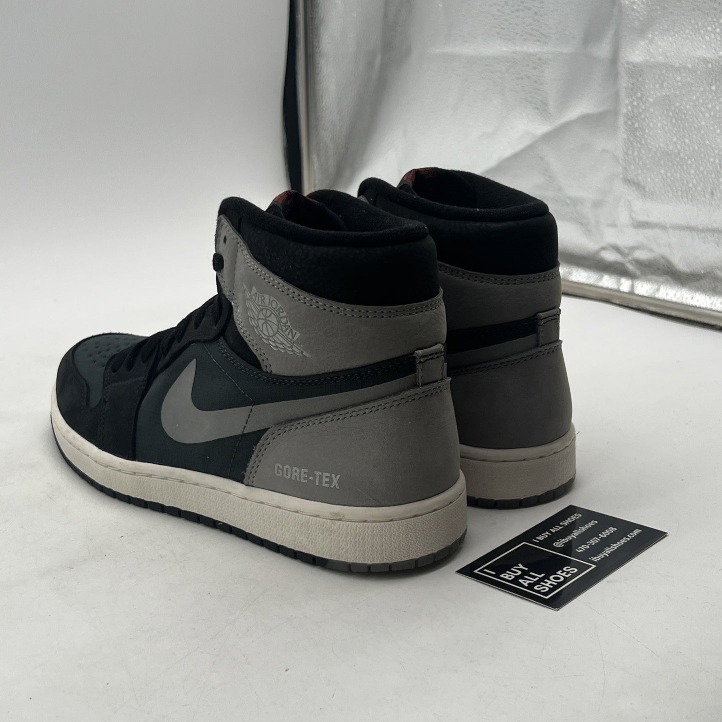 Size 8.5 - Air Jordan 1 Element GORE-TEX High Black Particle Grey (DB2889-001)